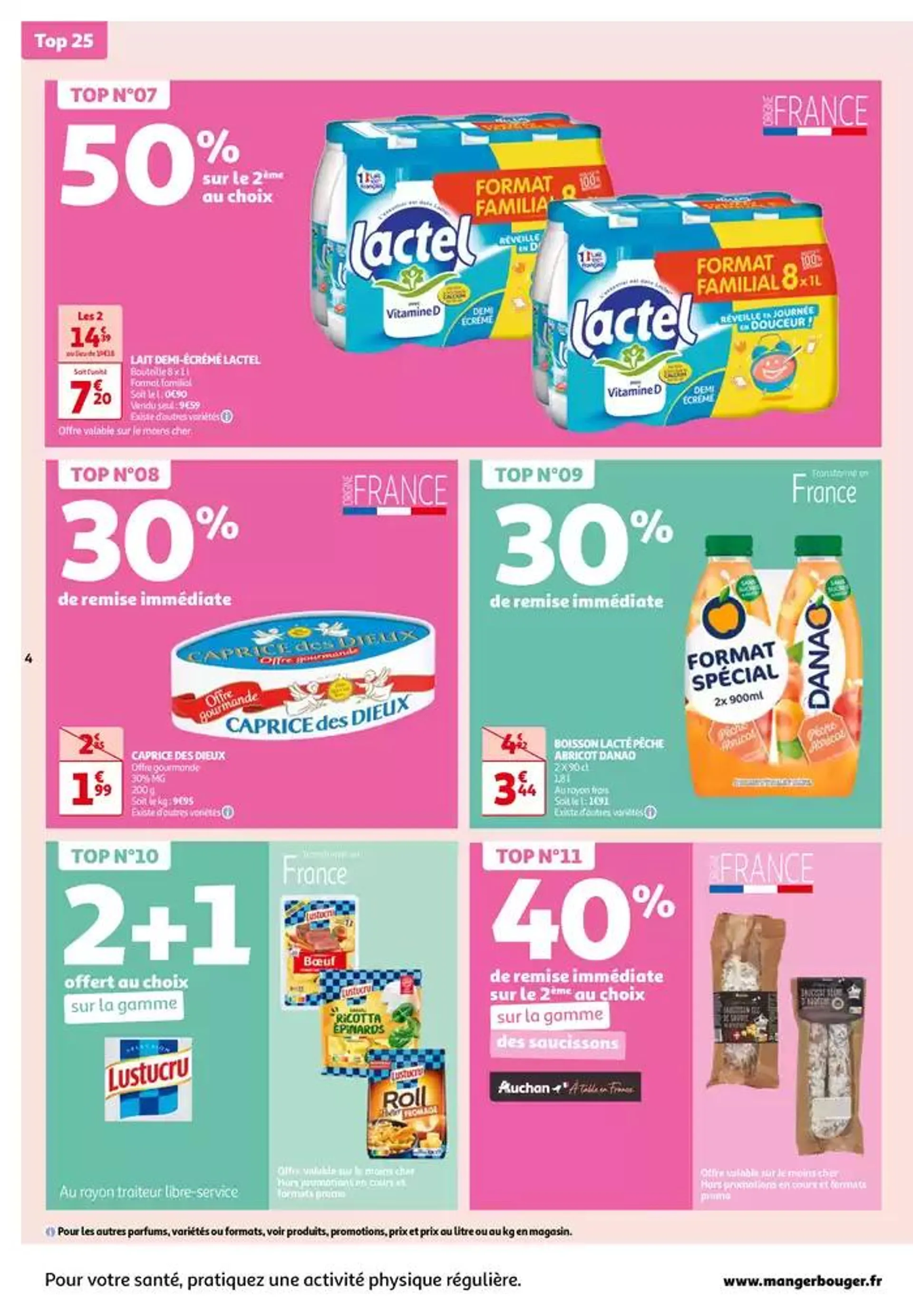 Top depart : 25 jours Auchan  du 29 octobre au 4 novembre 2024 - Catalogue page 4