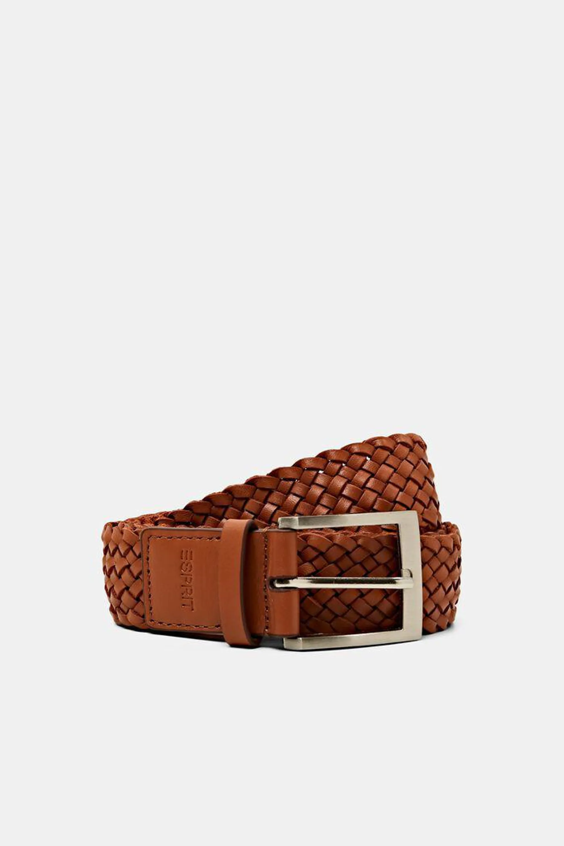 Ceinture en cuir tressée