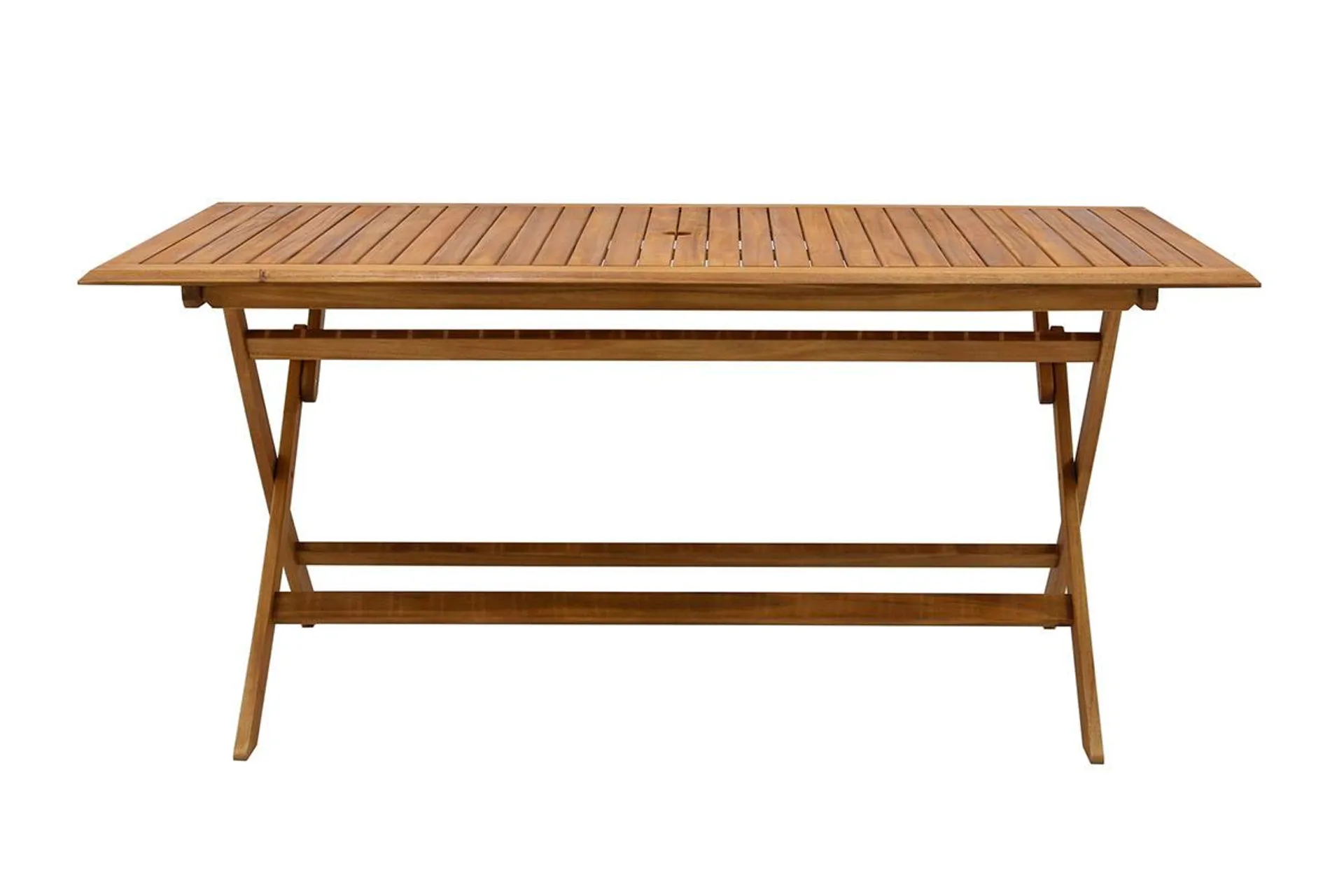 Table de jardin pliante rectangulaire en bois massif L170 cm SANTIAGO