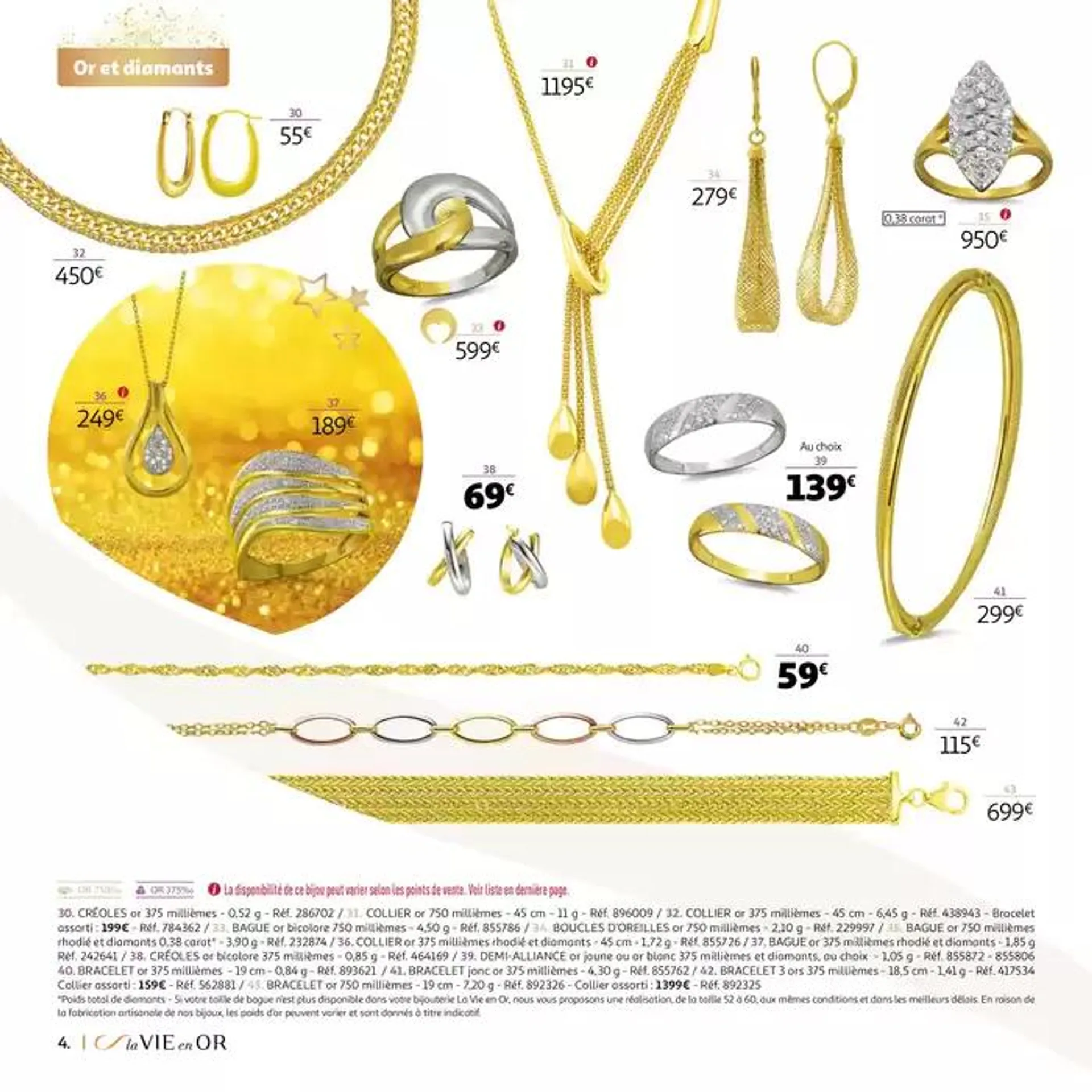 La VIE en OR : collection cadeaux bijoux du 22 octobre au 31 décembre 2024 - Catalogue page 4