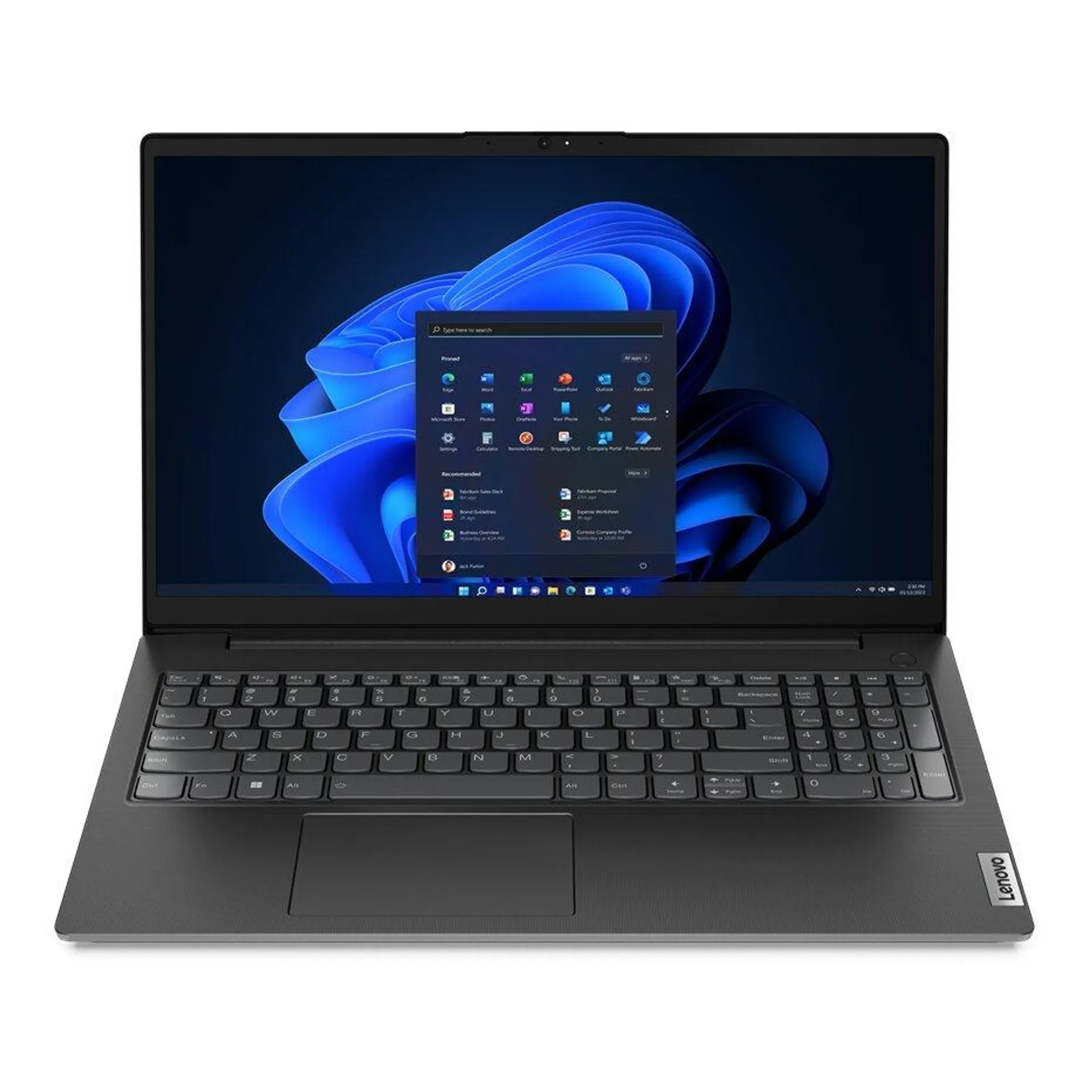 Lenovo V V15 Intel® Core™ i3 i3-1215U Ordinateur portable 39,6 cm (15.6") Full HD 8 Go DDR4-SDRAM 256 Go SSD Wi-Fi 5 (802.11ac) Windows 11 Home Noir