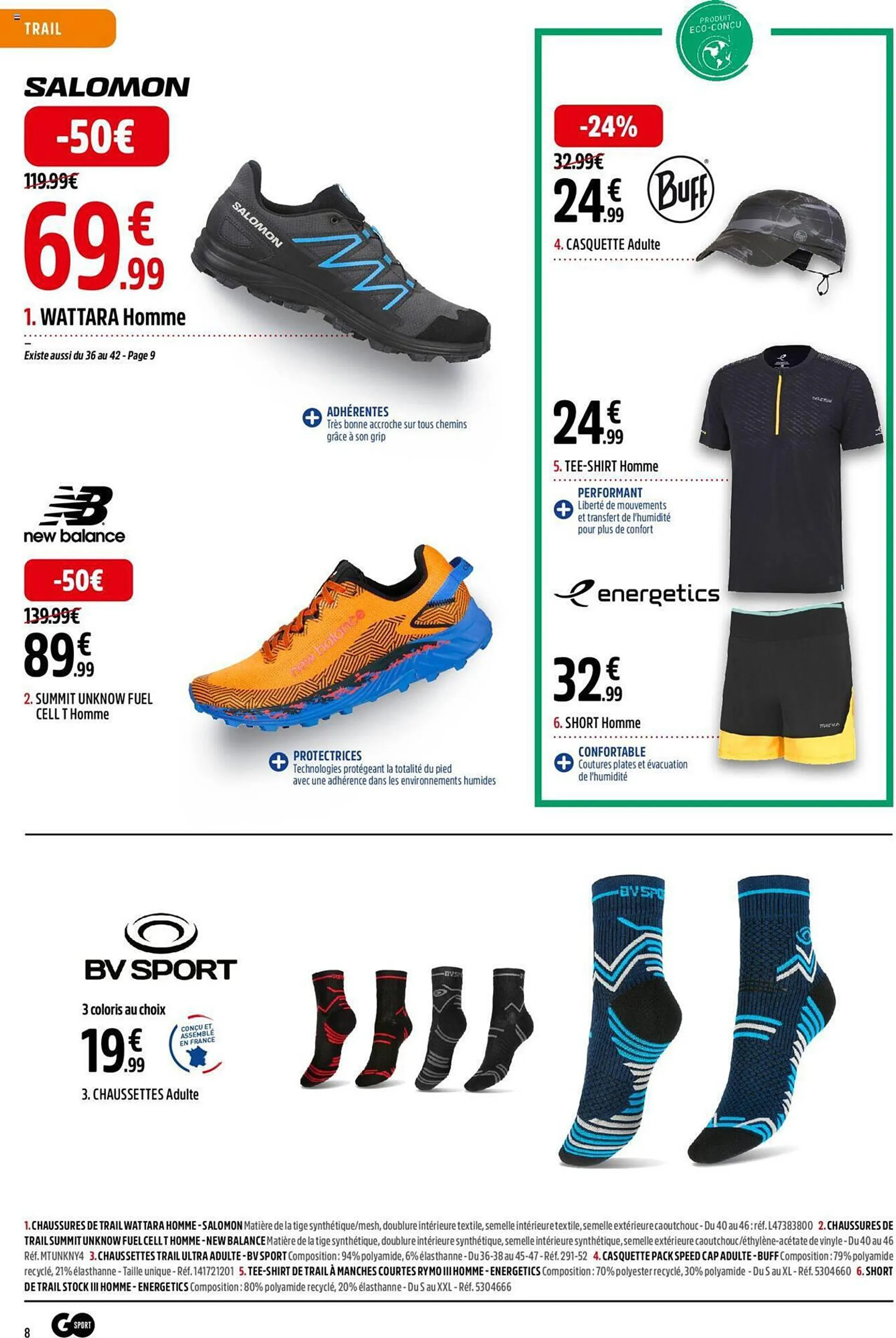 Catalogue Go Sport du 25 mars au 14 avril 2024 - Catalogue page 8