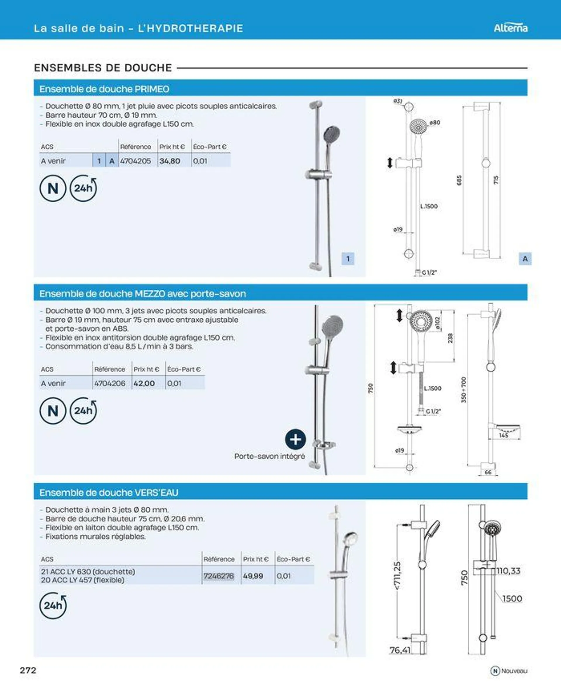 La salle de bain en toute sérénité du 2 juillet au 31 décembre 2024 - Catalogue page 272