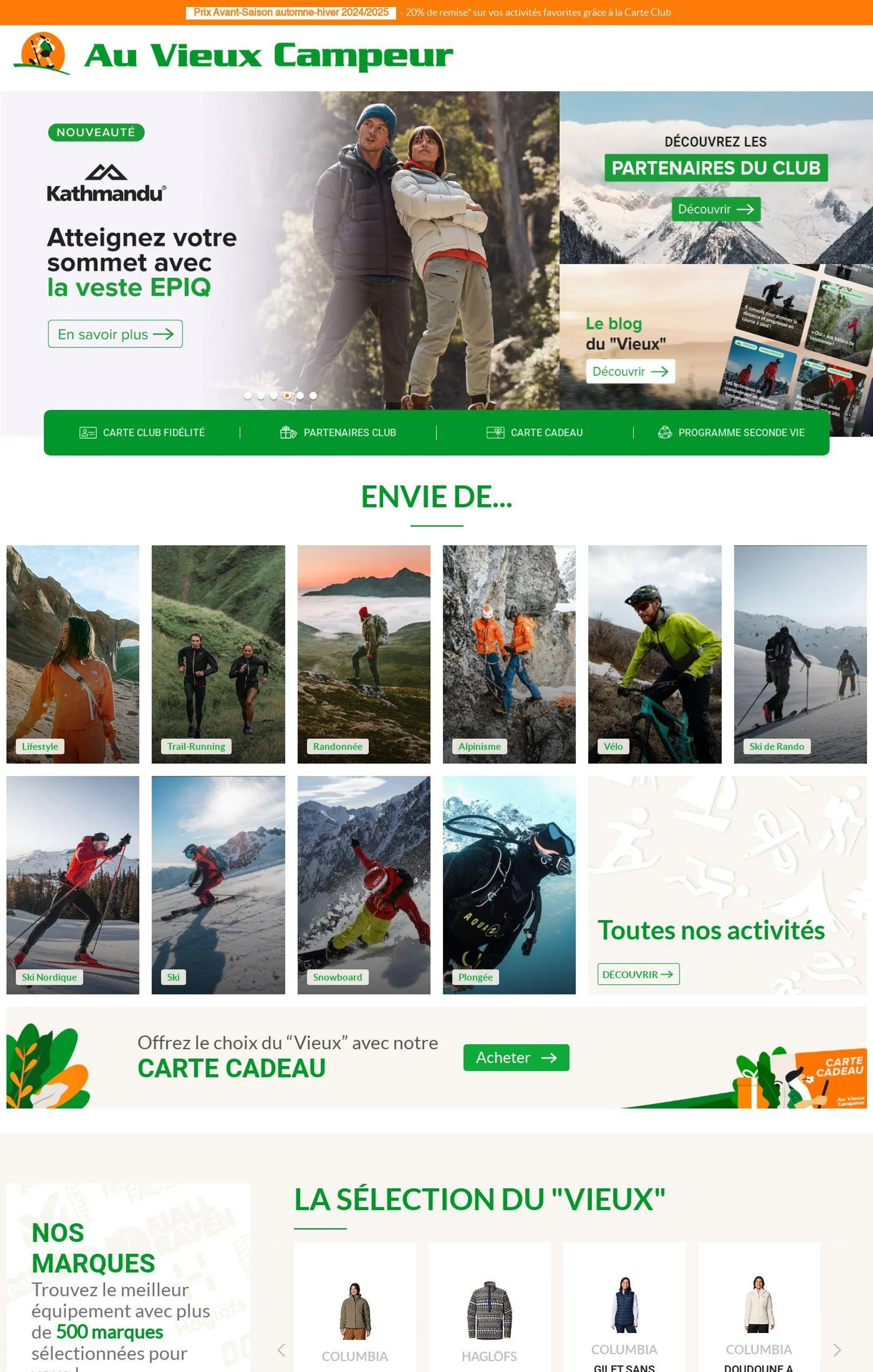 Au Vieux Campeur Catalogue actuel - 1