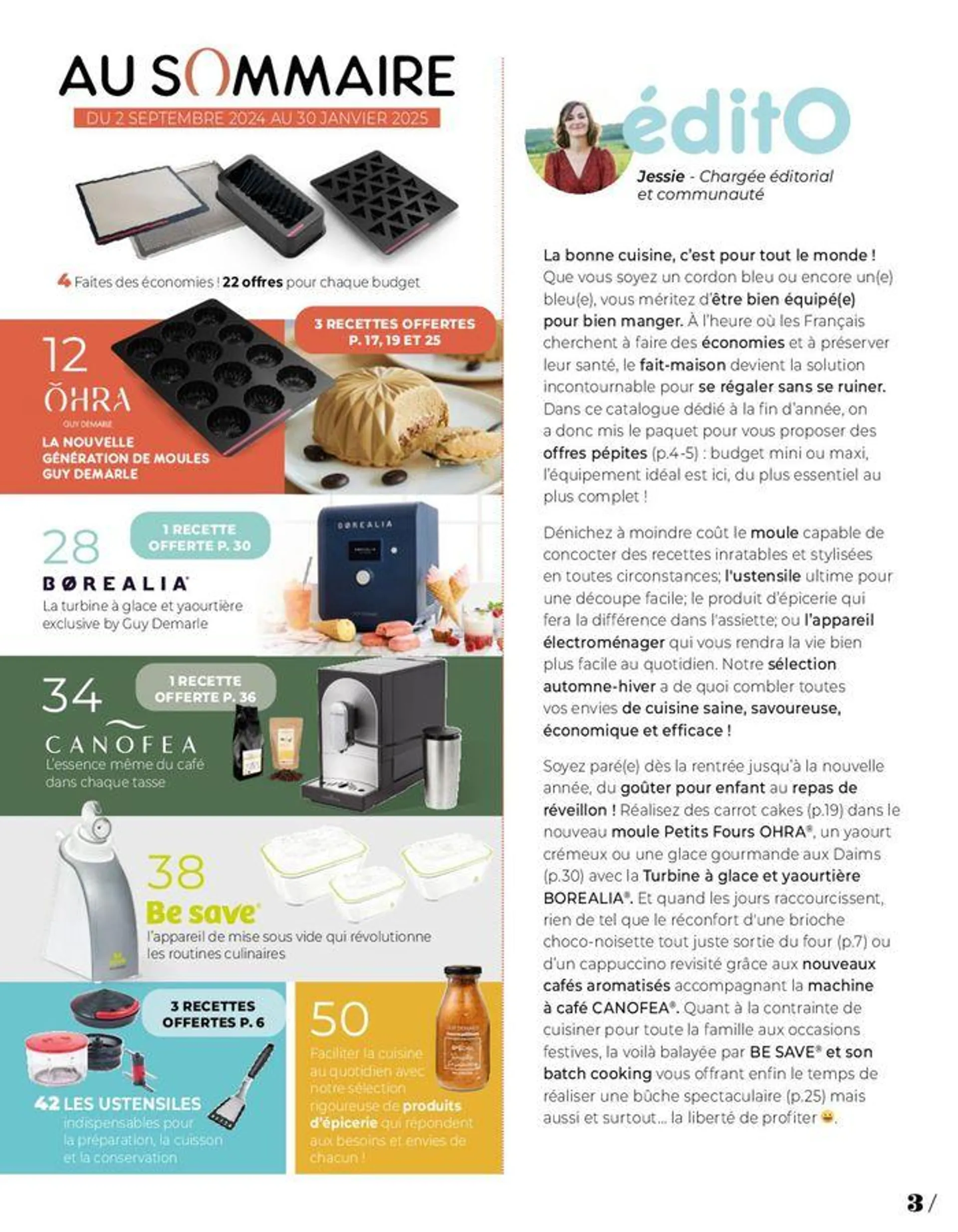 8 recettes offertes du 19 septembre au 30 janvier 2025 - Catalogue page 3