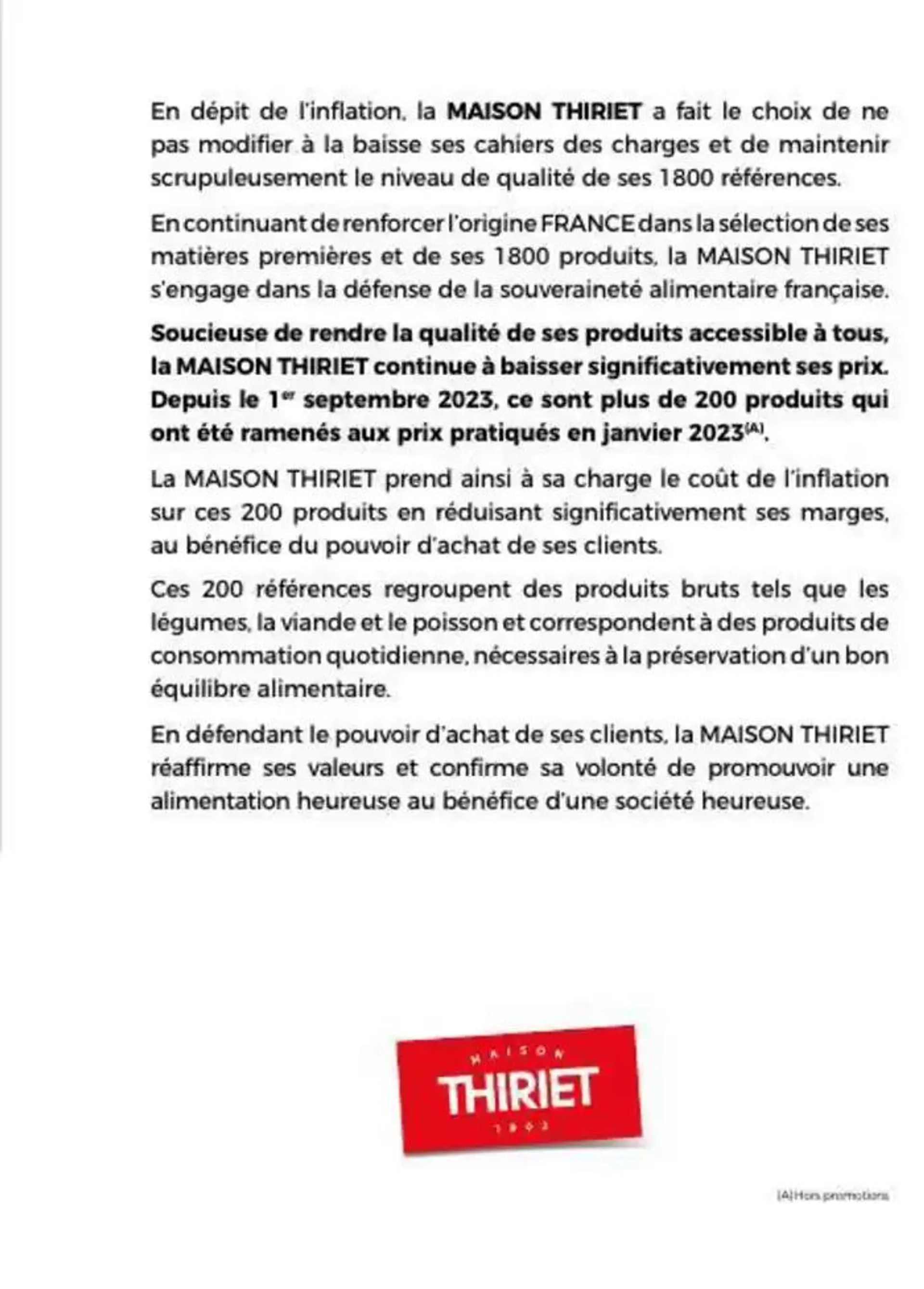 Catalogue Maison Thiriet du 1 octobre au 27 octobre 2024 - Catalogue page 17