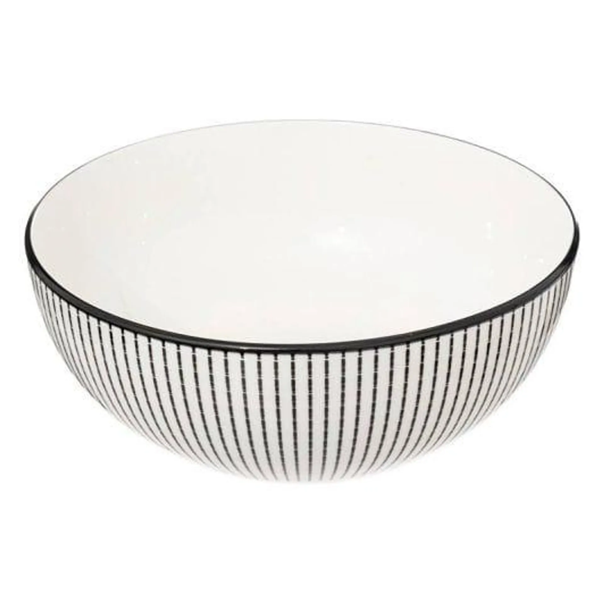 Saladier porcelaine noir diamètre 22.5cm