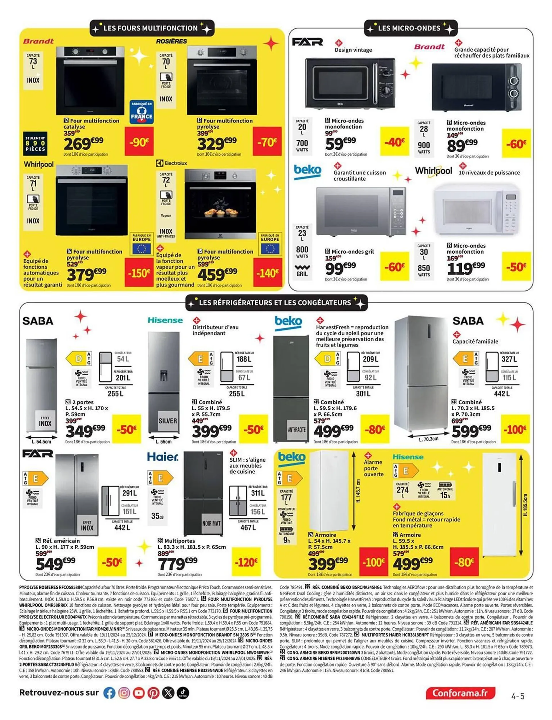 Catalogue Conforama du 19 novembre au 2 décembre 2024 - Catalogue page 5