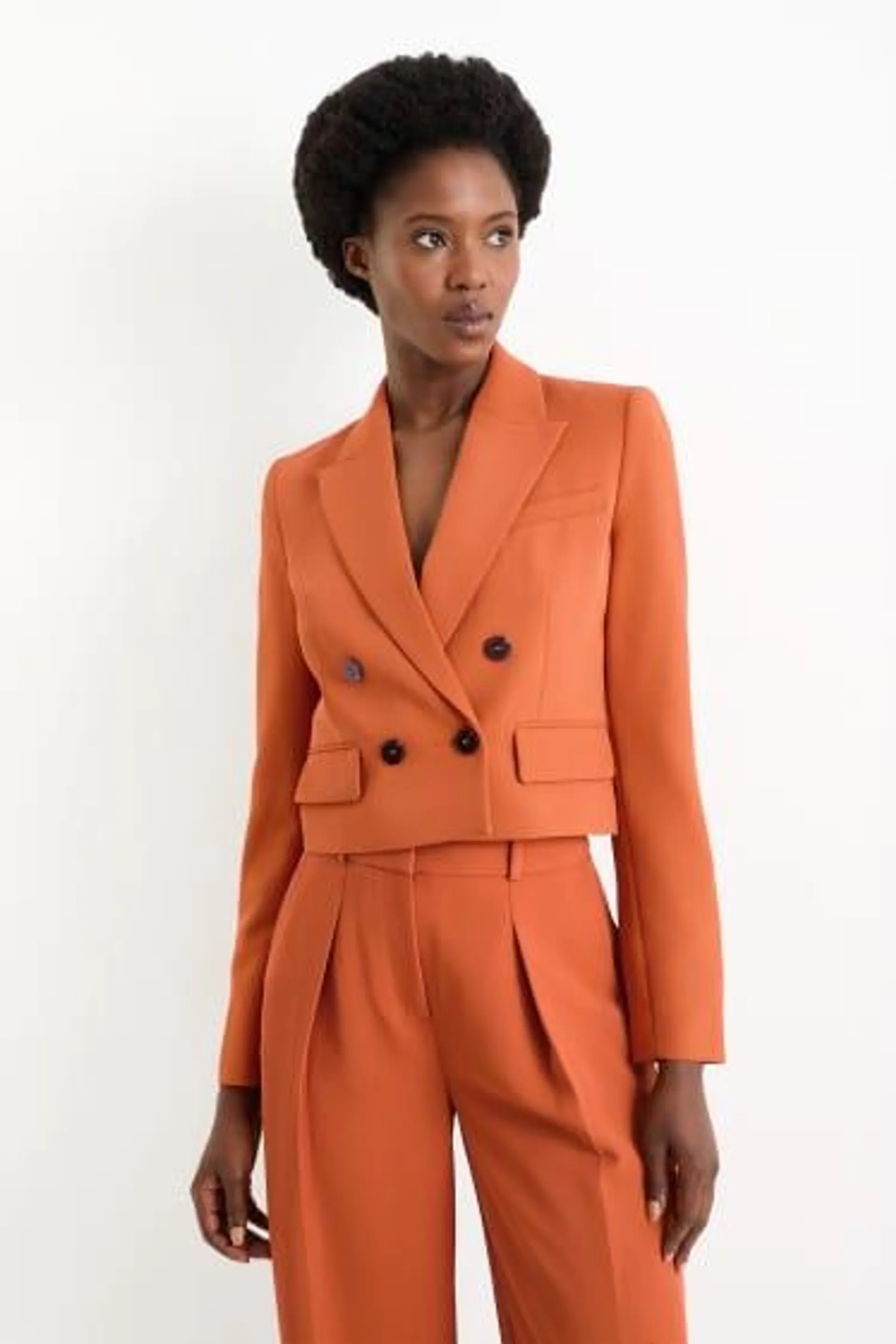 Cropped blazer - regular fit