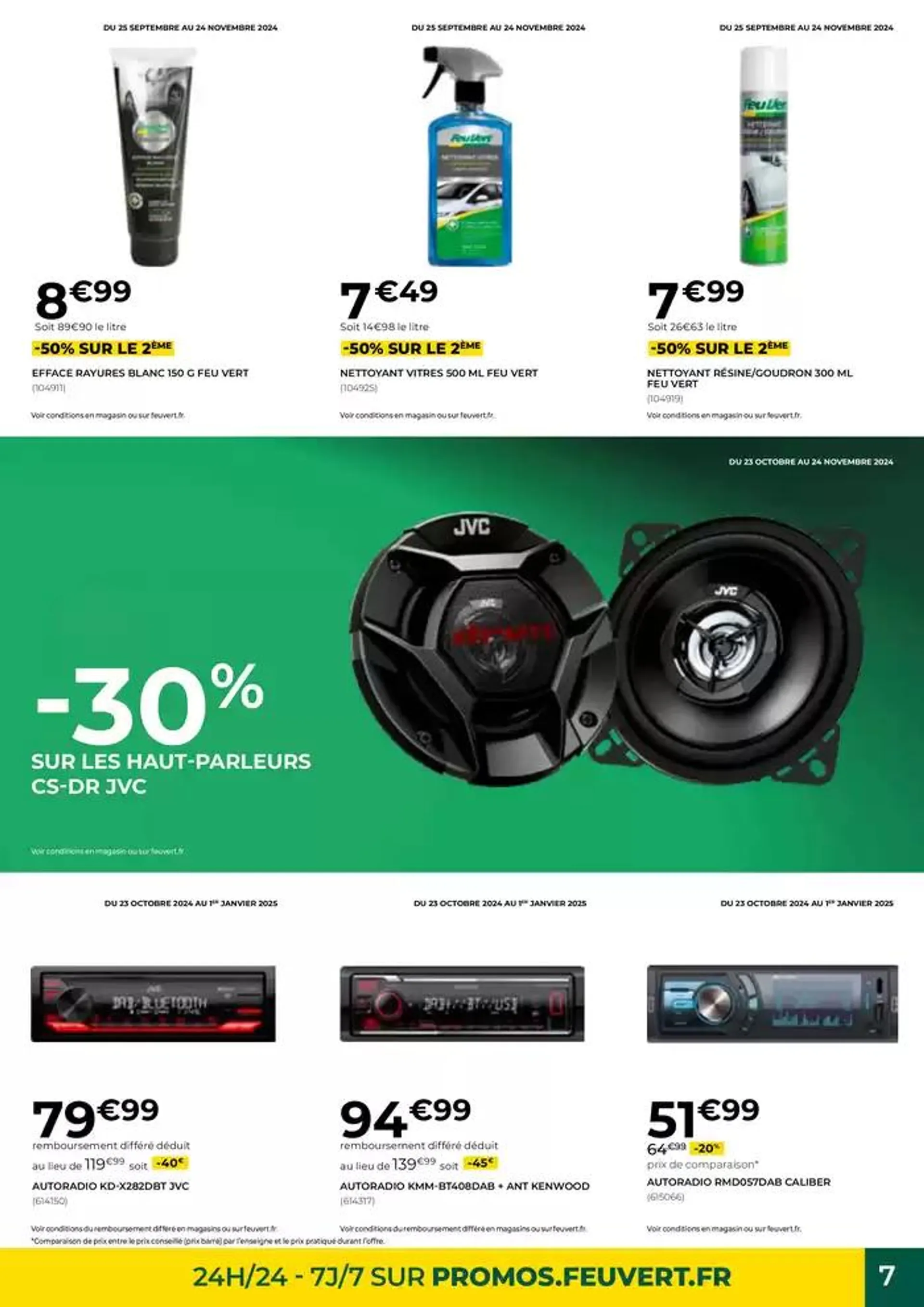 1 Pneu acheté = -30% SUR LE 2ÈME PNEU du 23 octobre au 24 novembre 2024 - Catalogue page 7