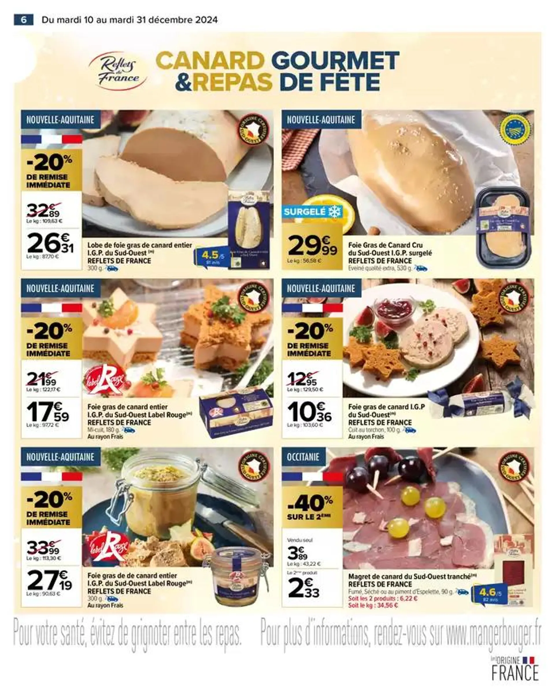 LE MARCHÉ DE NOËL DE NOS RÉGIONS du 10 décembre au 31 décembre 2024 - Catalogue page 8