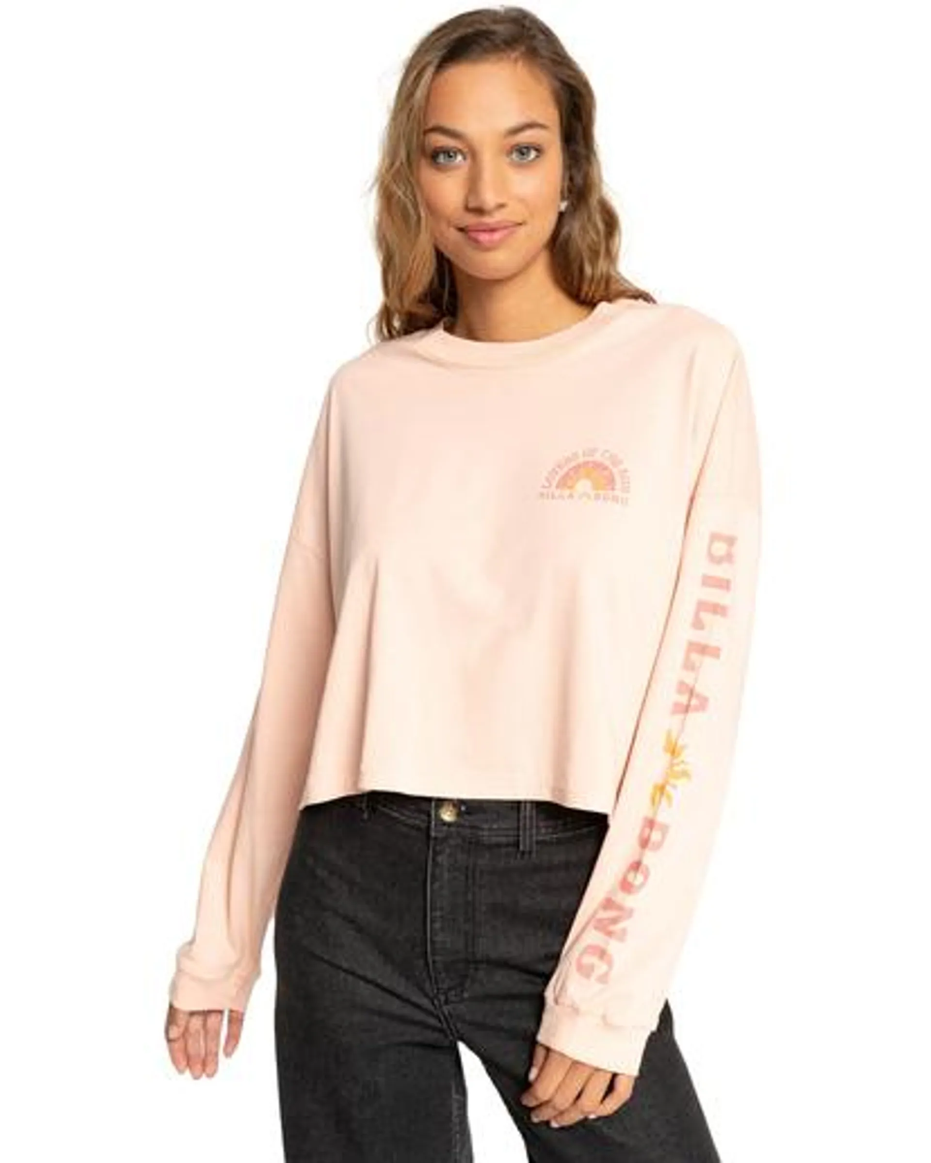 Lovers Of The Sun ‑ T-shirt manches longues cropped pour Femme
