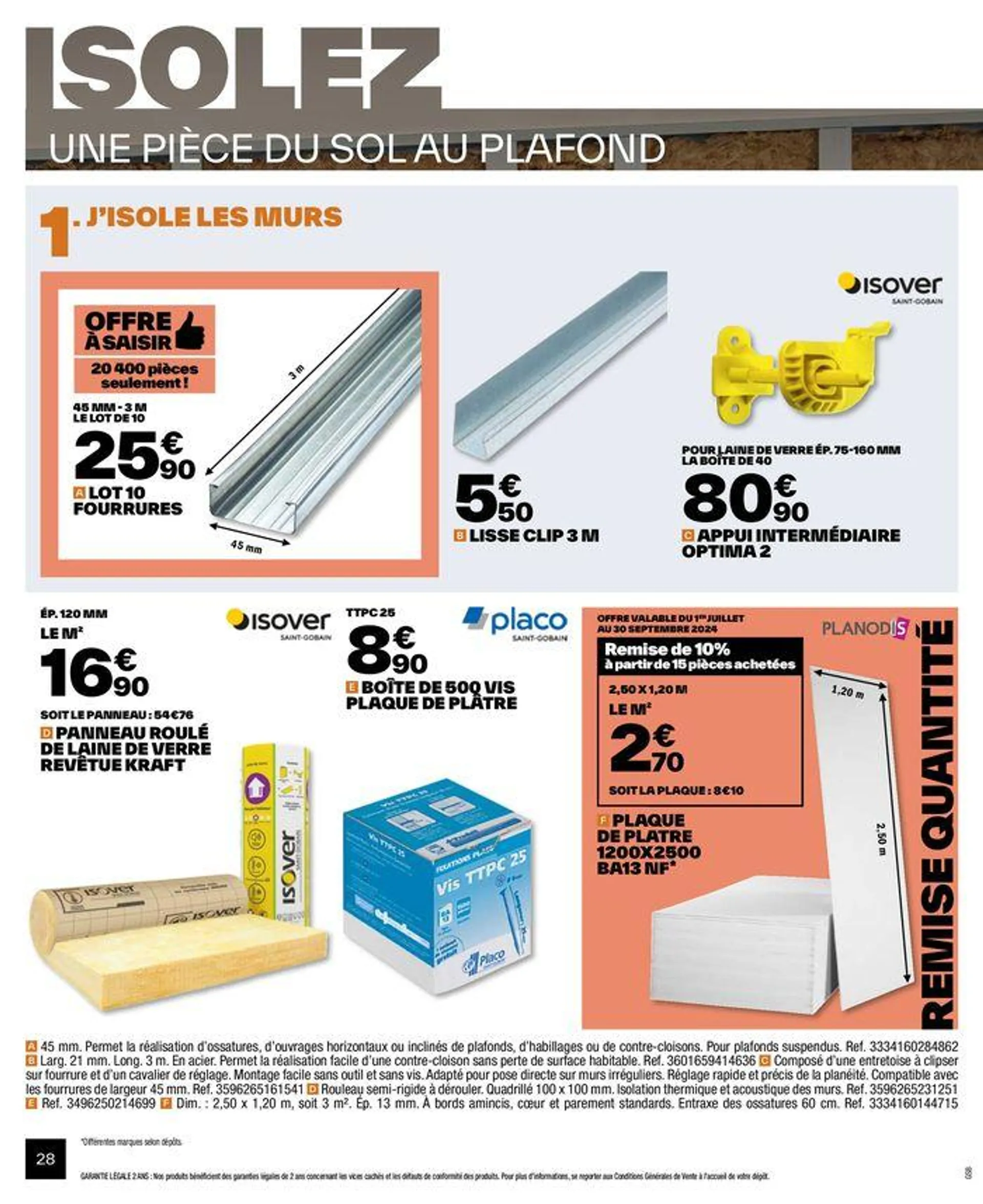 Je rénove mes espaces du 20 juin au 4 août 2024 - Catalogue page 28