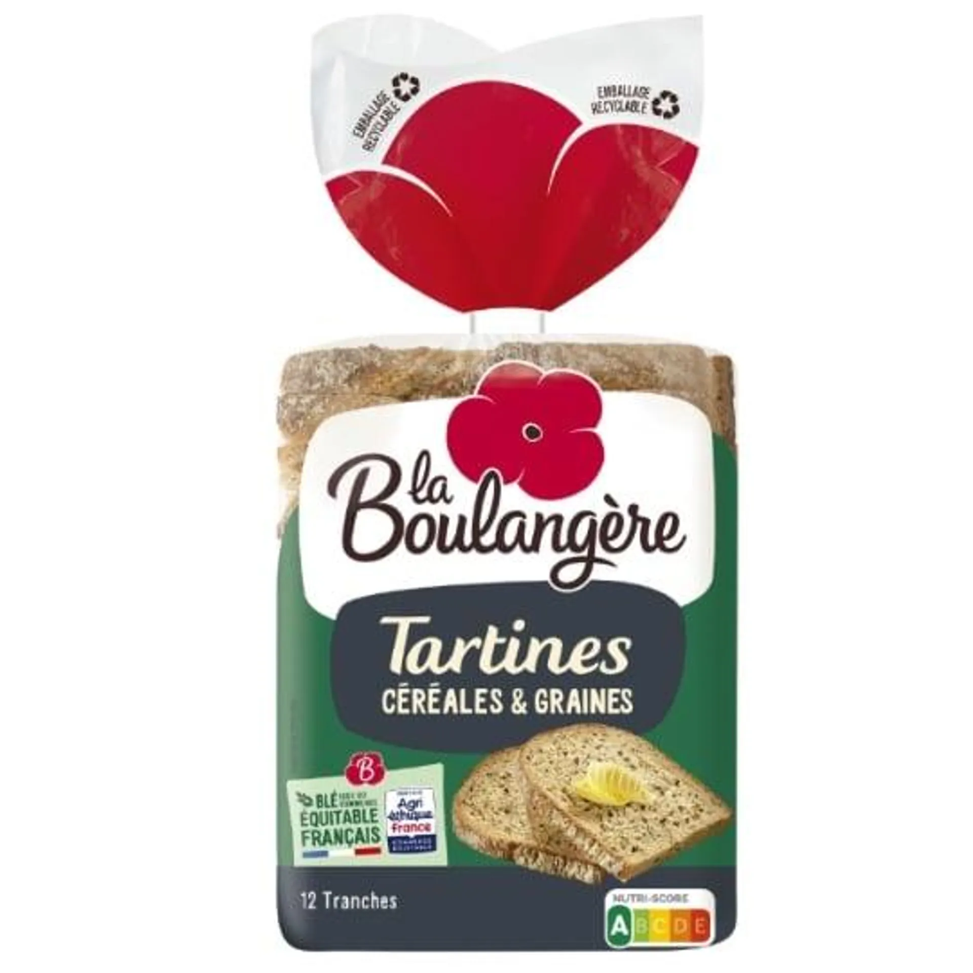 Tartines céréales et graines LA BOULANGERE