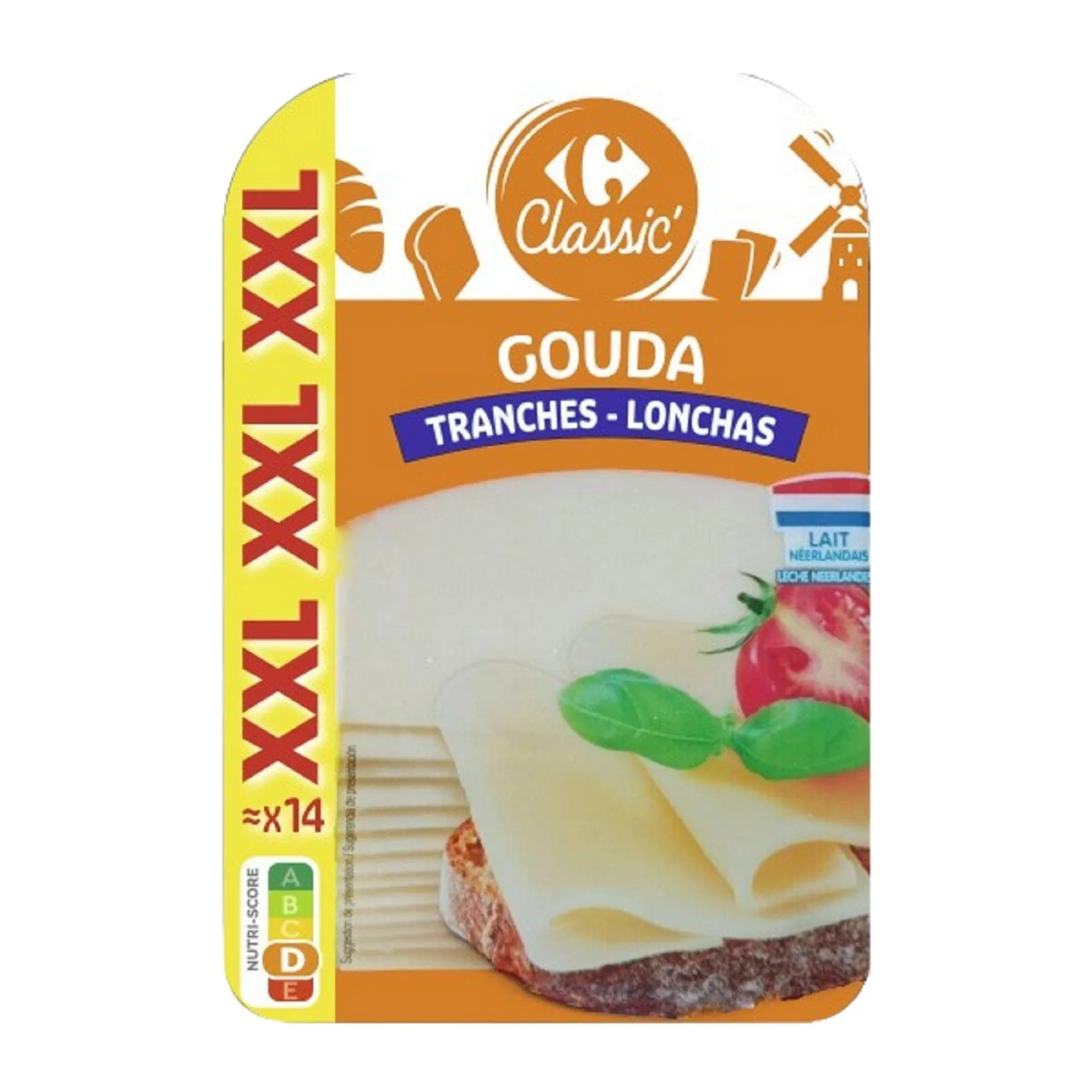 Gouda en tranches CARREFOUR CLASSIC'