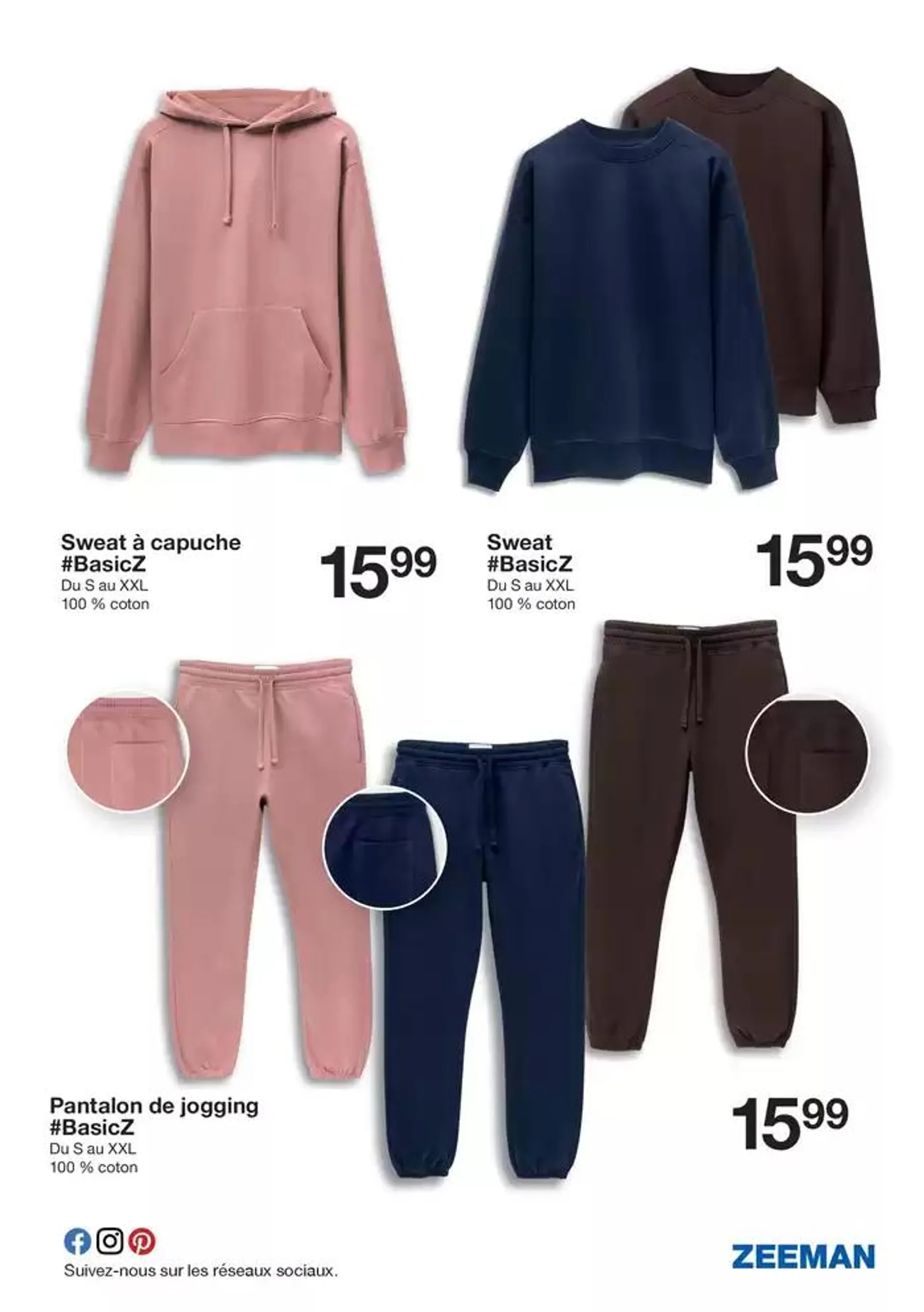 Cette semaine : des vêtements chauds, doux et confortables pour tous. du 14 octobre au 18 octobre 2024 - Catalogue page 11