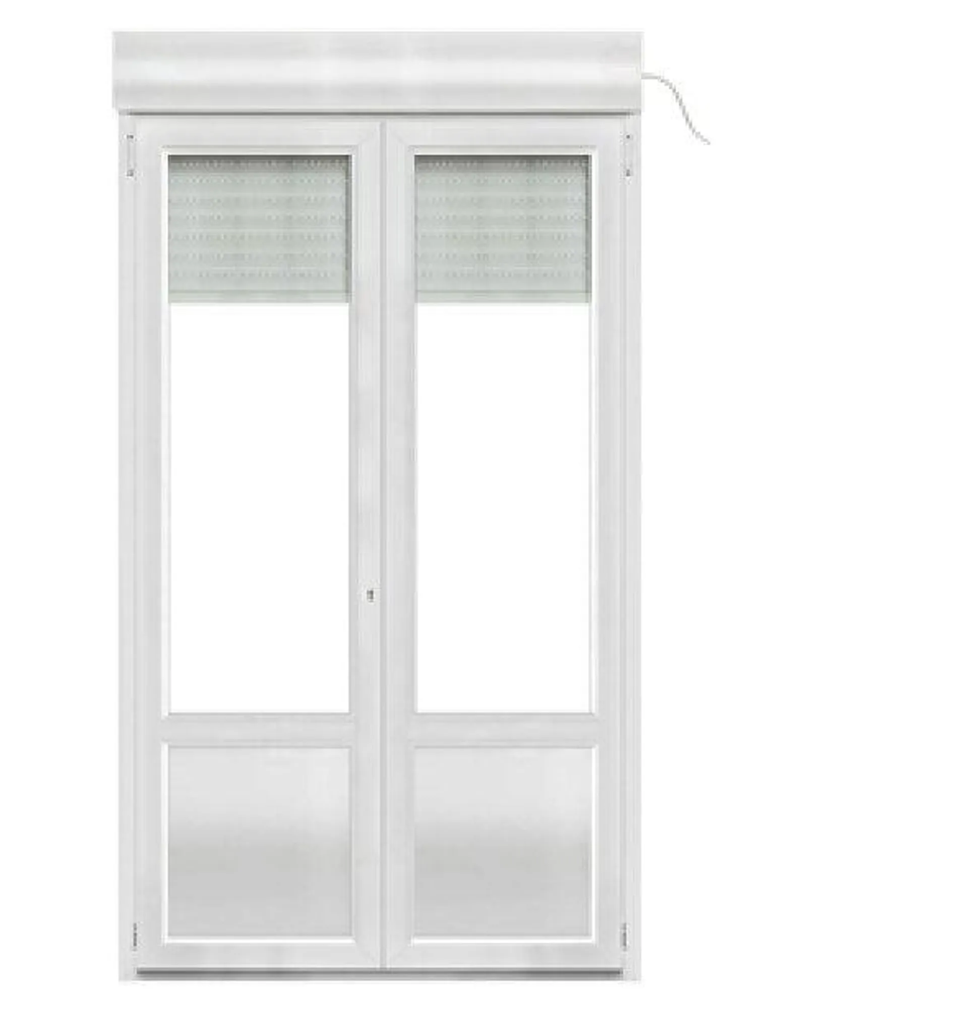 Porte-fenêtre pvc 2 vantaux vri dte 215x140