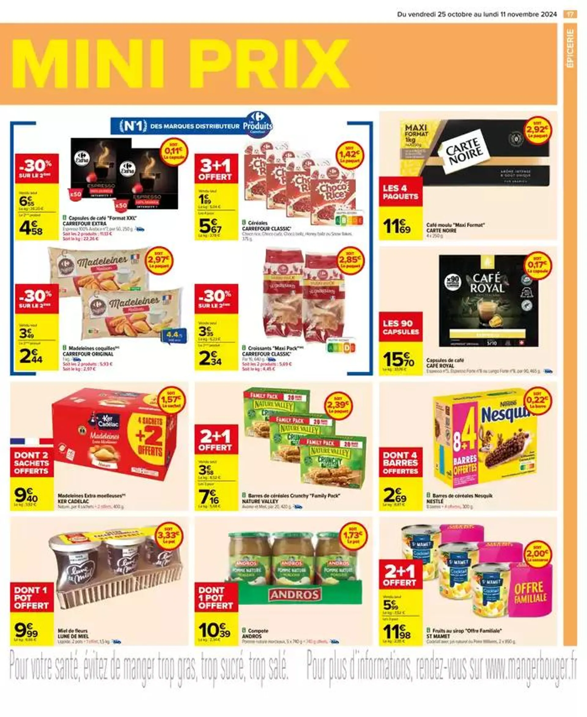 MAXI FORMAT MINI PRIX du 25 octobre au 11 novembre 2024 - Catalogue page 17