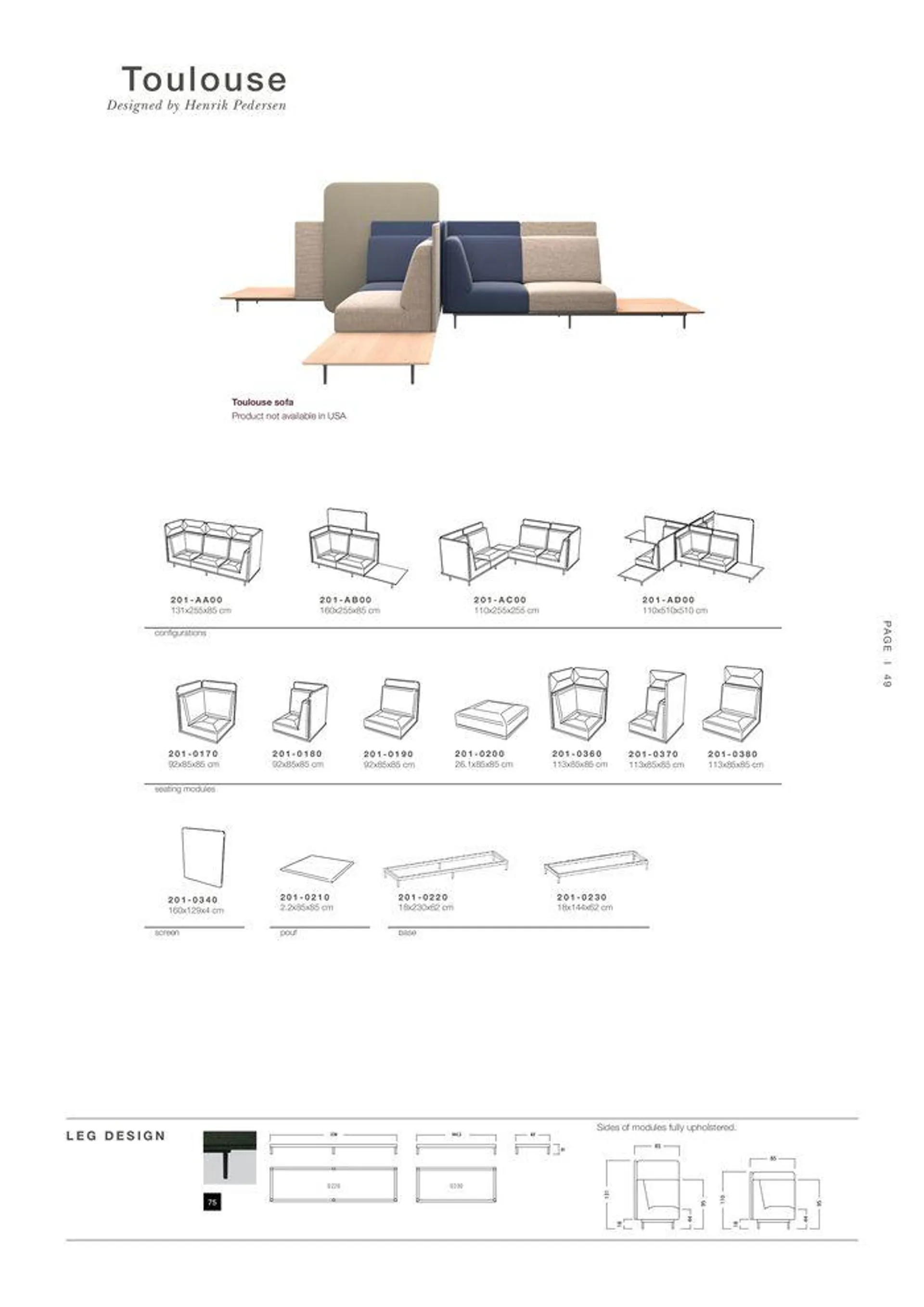 EXPLORE OUR E X TRAORDINARY FABRI C & LEATHER GU I D E EXTRAORDINARY PRODUCT OVERVIEW CONTRACT du 9 avril au 31 décembre 2024 - Catalogue page 49