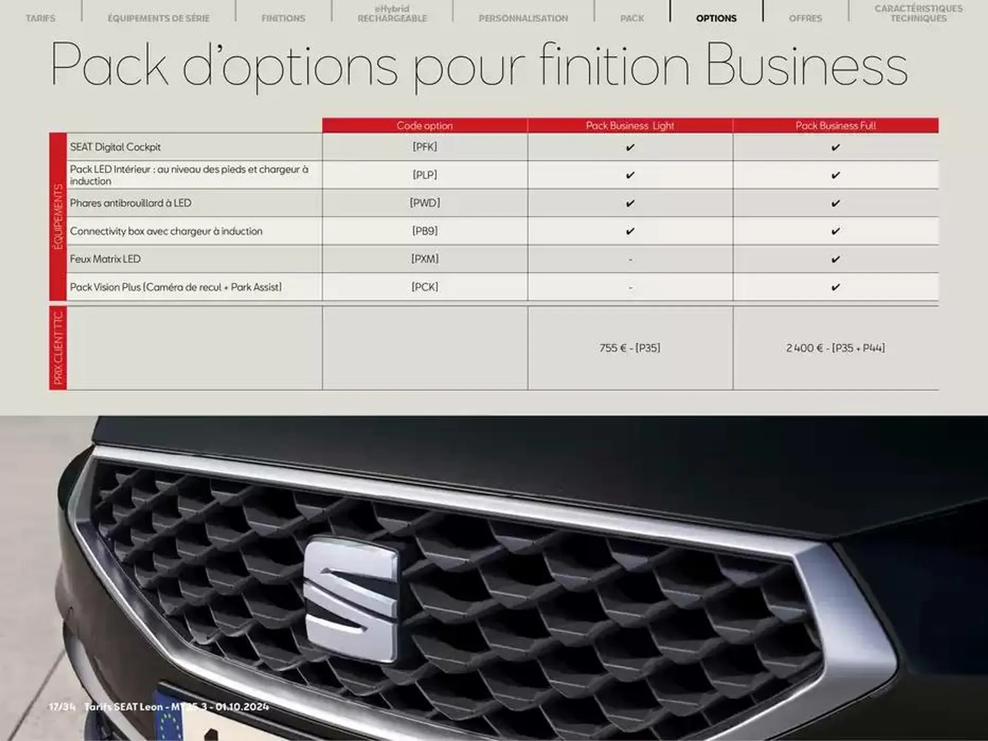 SEAT Leon 5 portes du 3 octobre au 3 octobre 2025 - Catalogue page 17