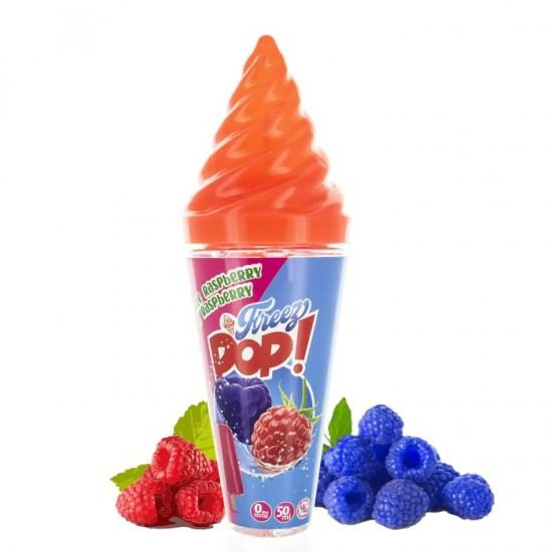 RASPBERRY BLUE RASPBERRY 50ML FREEZ POP VAPE MAKER