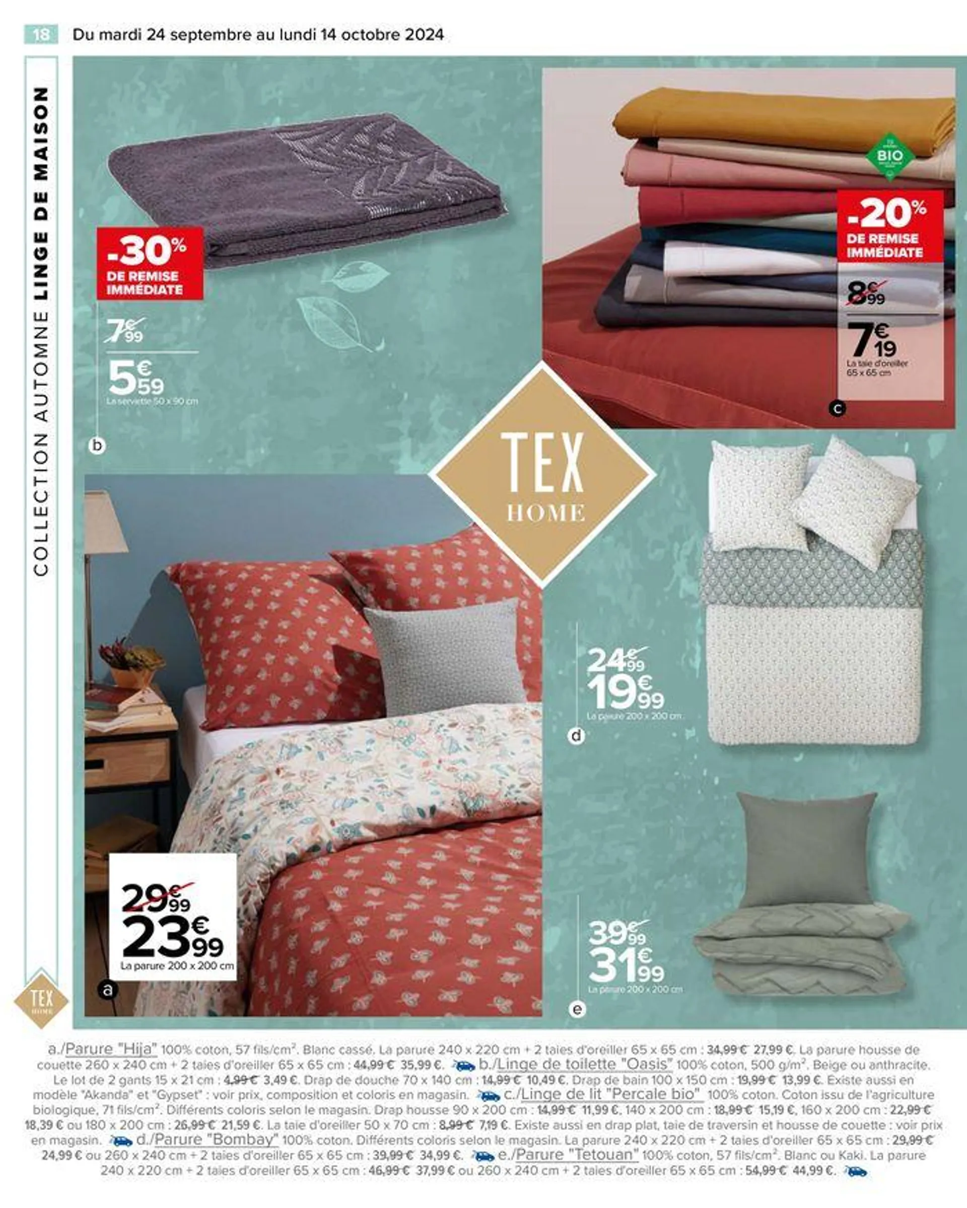 TEX COLLECTION AUTOMNE du 24 septembre au 14 octobre 2024 - Catalogue page 20