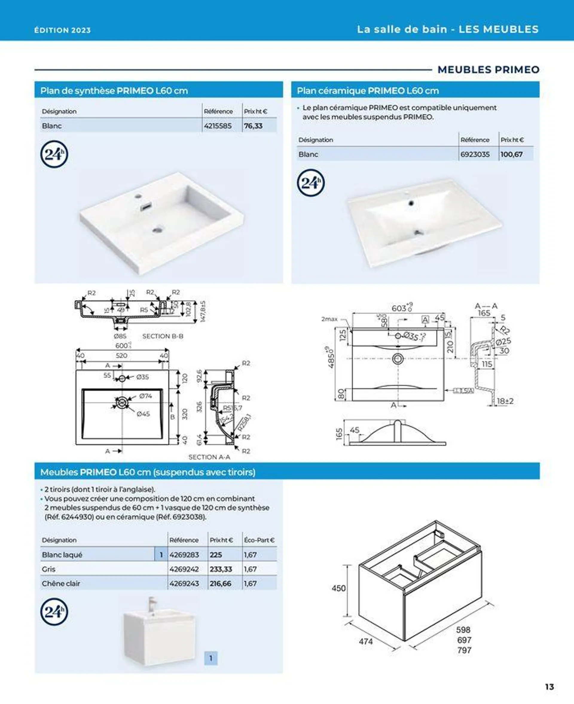 La salle de bain en toute sérénité du 17 janvier au 31 août 2024 - Catalogue page 13