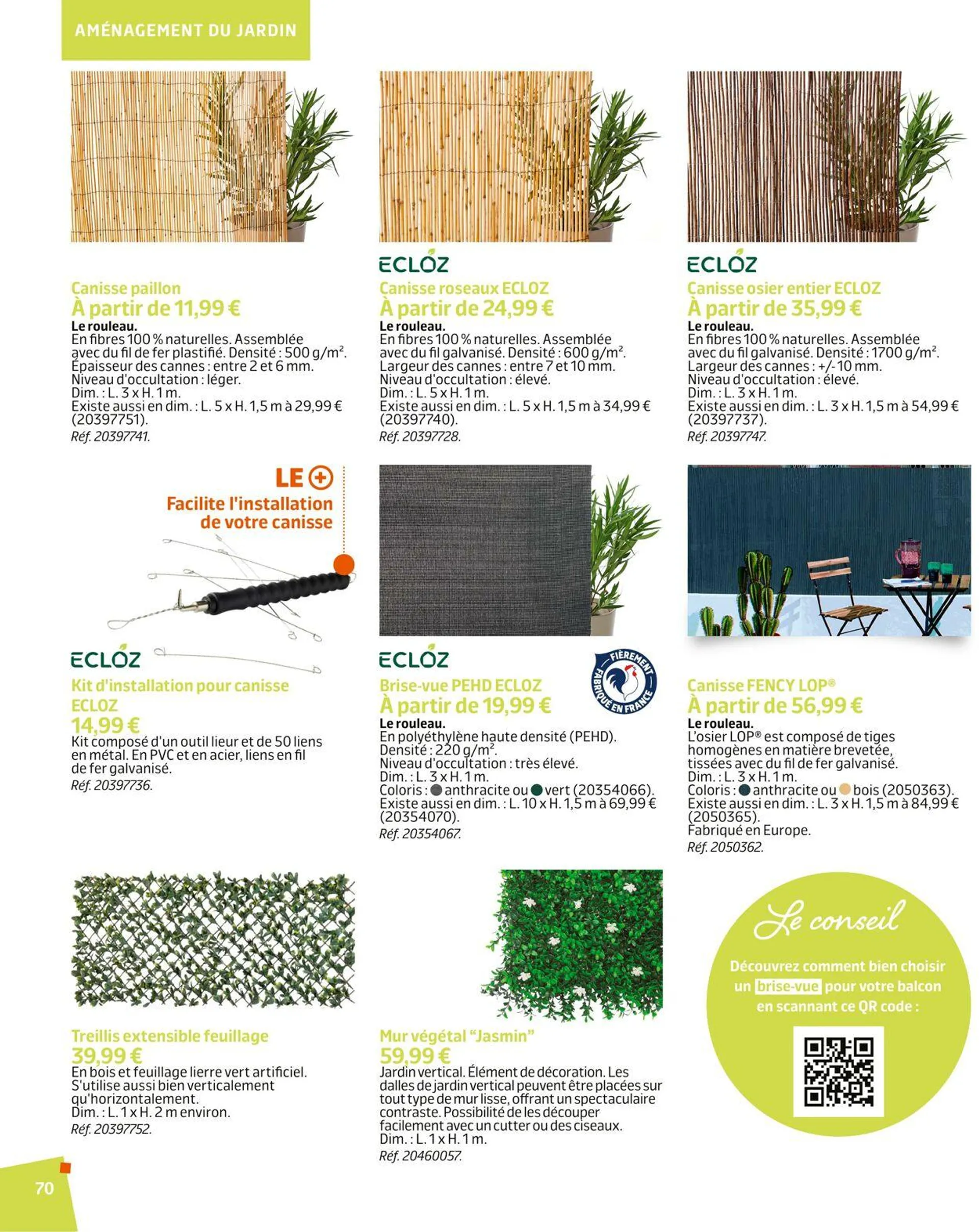 Jardiland Catalogue actuel du 1 mars au 31 août 2024 - Catalogue page 70