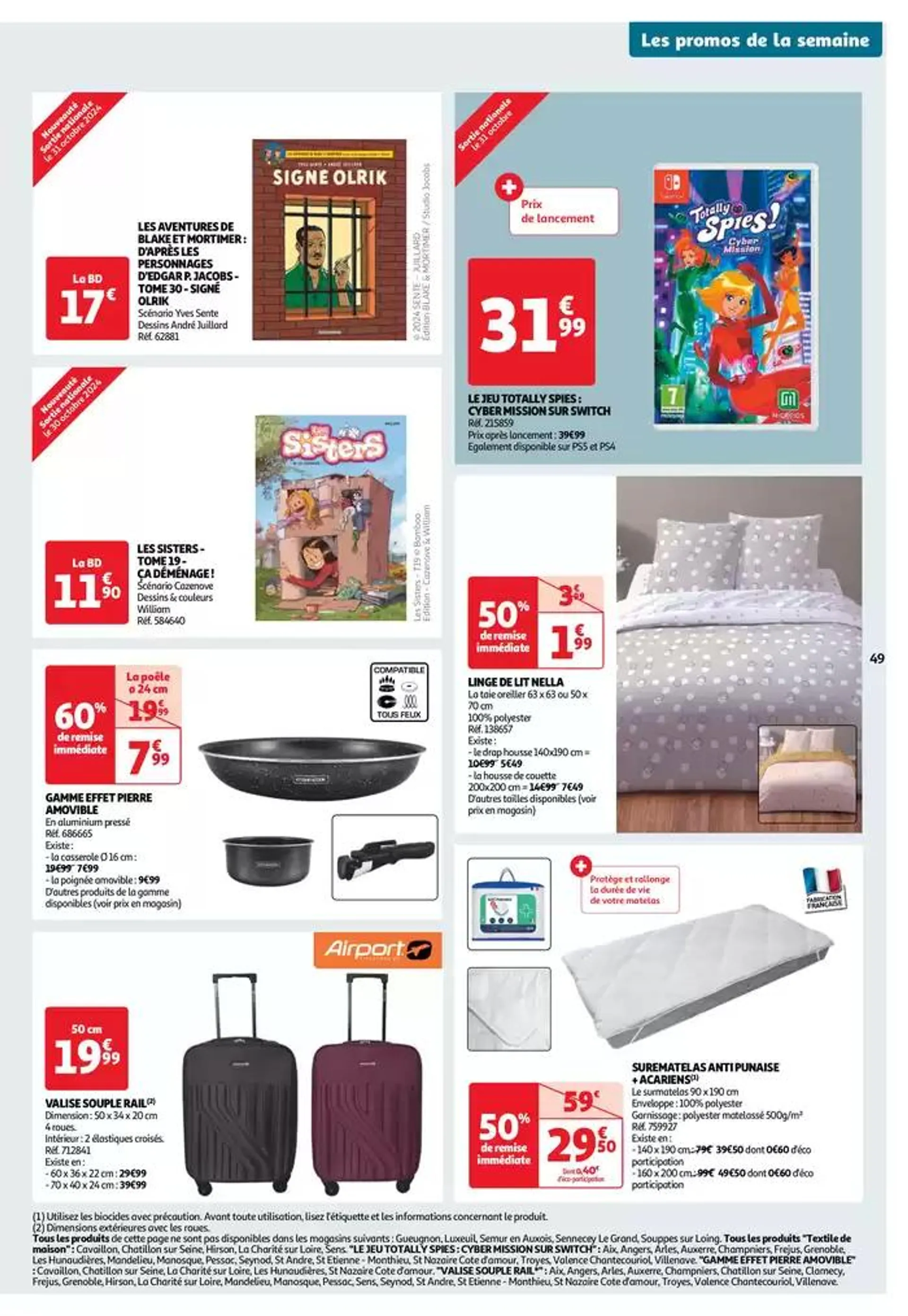 Top depart : 25 jours Auchan  du 29 octobre au 4 novembre 2024 - Catalogue page 49