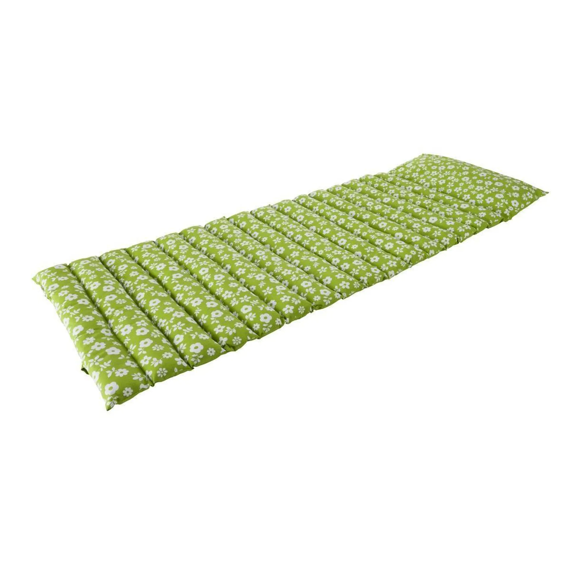 Matelas bain de soleil - 100 % coton et garnissage polyèthylène - 55 x 160 cm - Vert