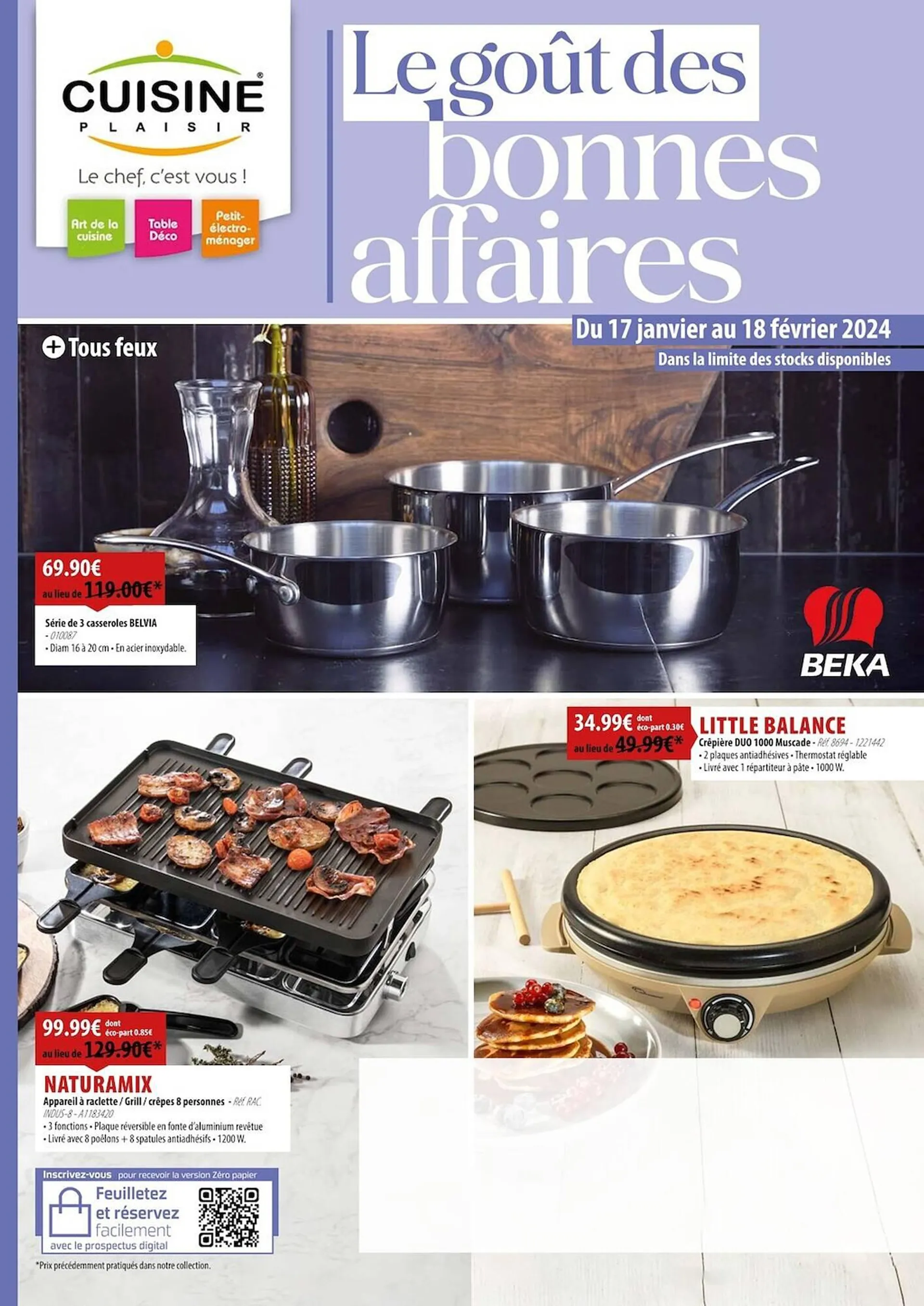 Catalogue Cuisine Plaisir du 16 janvier au 18 février 2024 - Catalogue page 1