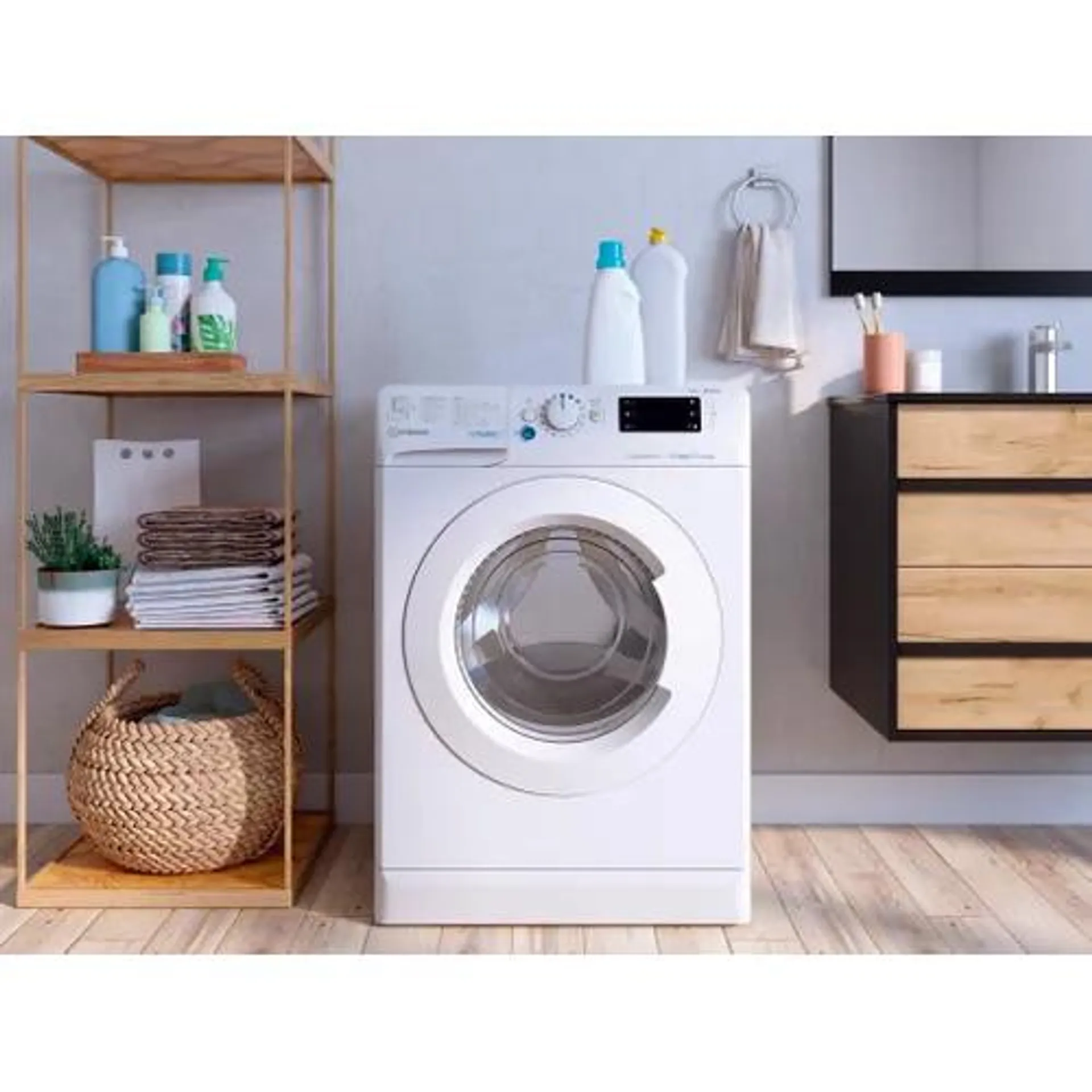 INDESIT Lave- linge hublot BWE91496XWVFR 9kg