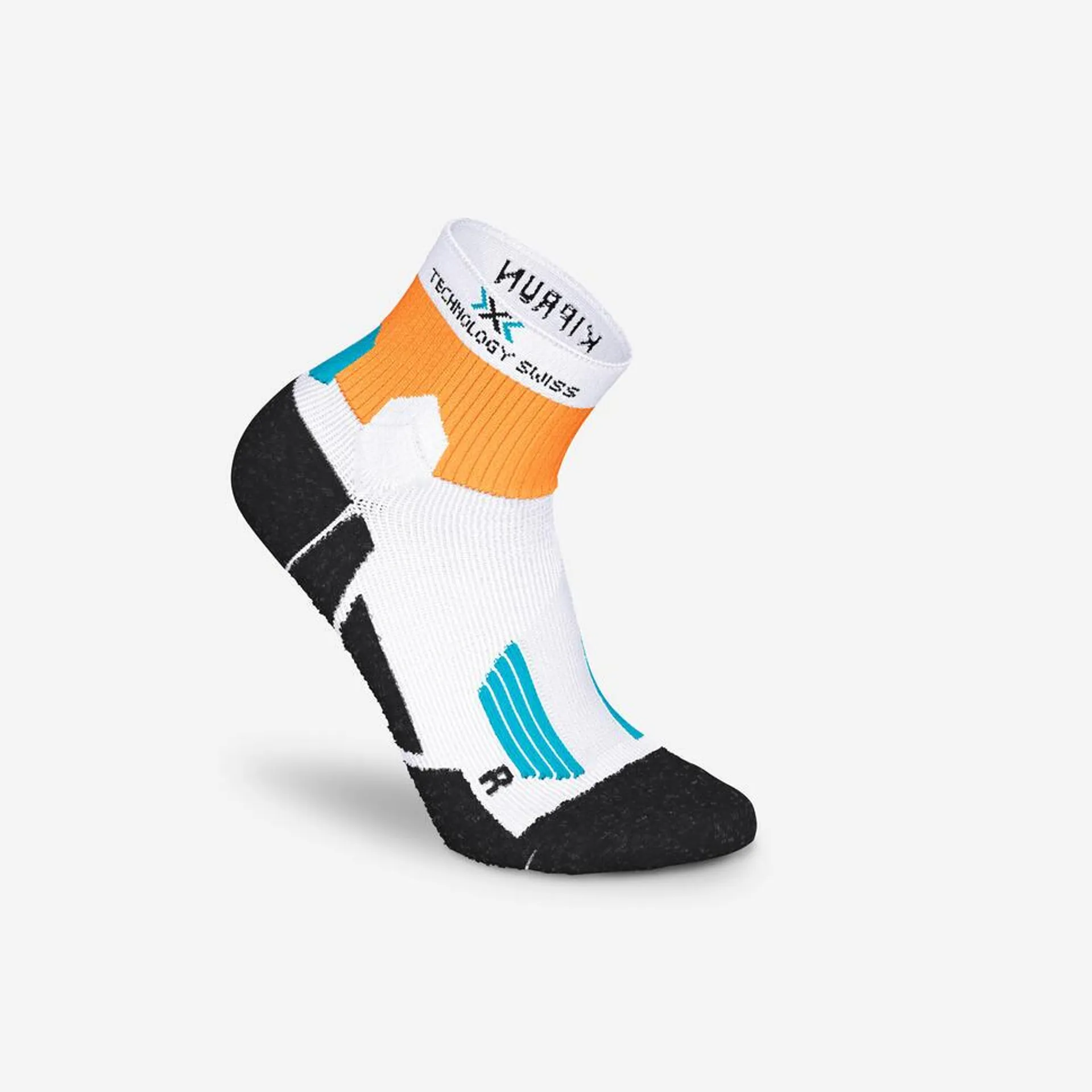 Chaussettes de running run900 x blanc/orange