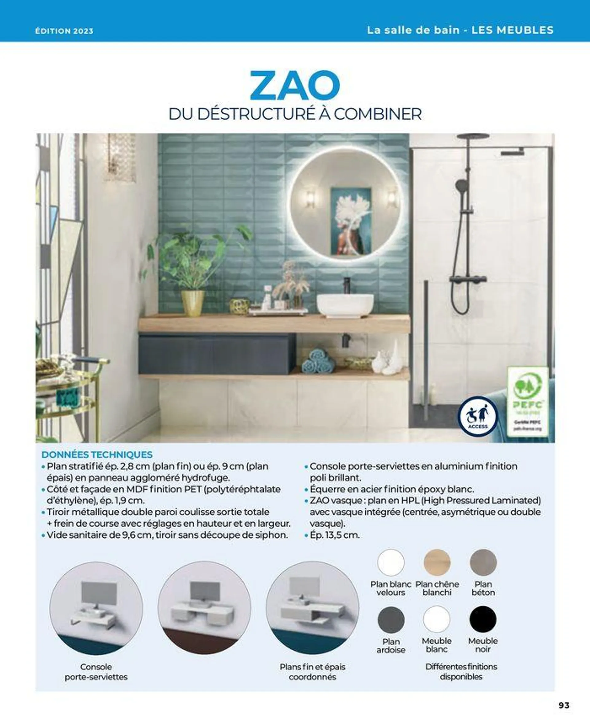 La salle de bain en toute sérénité du 17 janvier au 31 août 2024 - Catalogue page 93