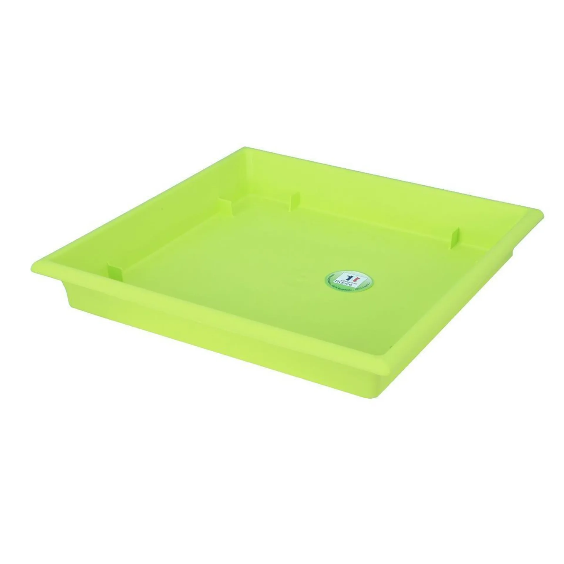 Soucoupe KERRA - Plastique - 30 x 30 cm - Vert anis