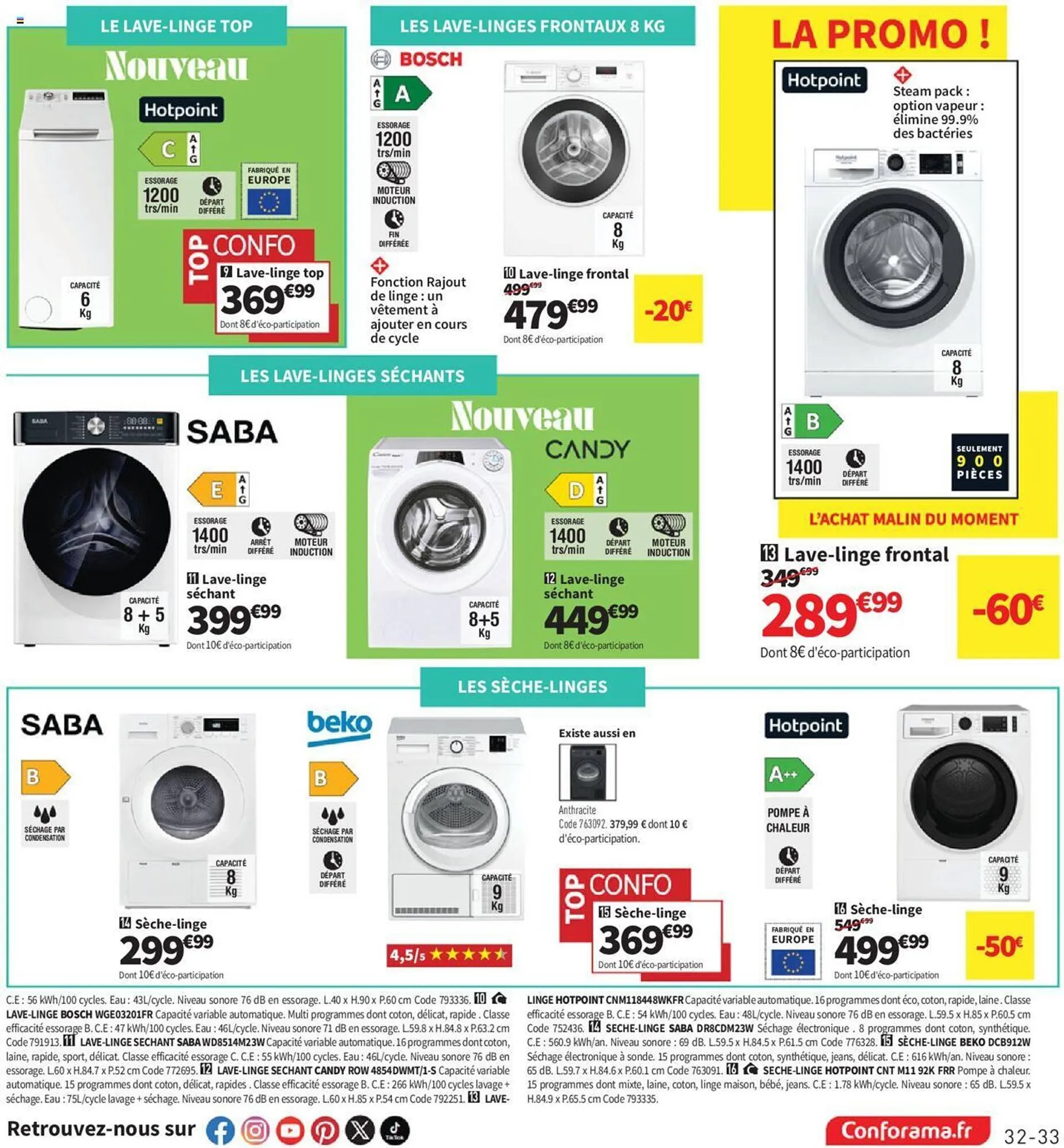 Catalogue Conforama du 1 octobre au 28 octobre 2024 - Catalogue page 33