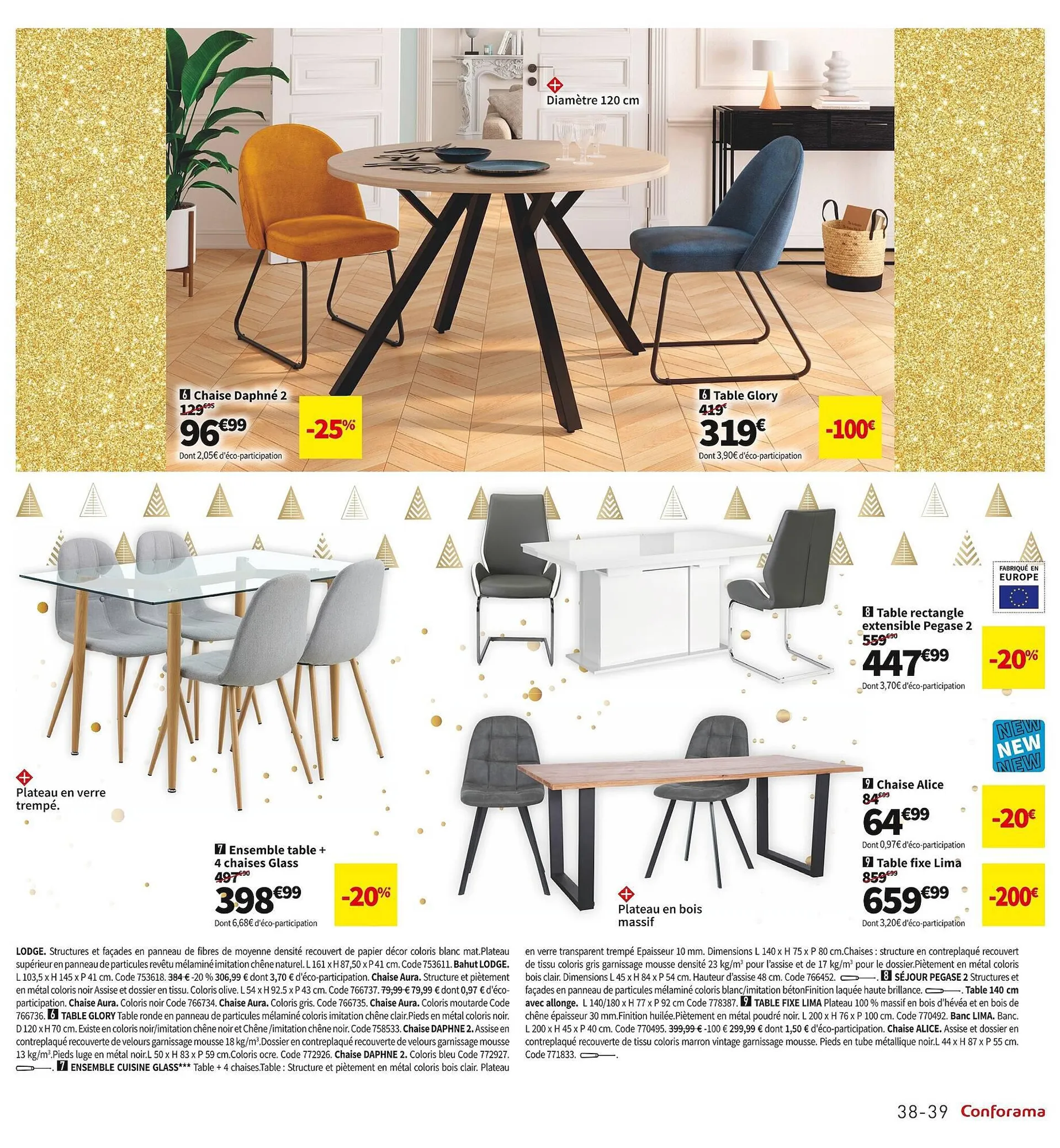 Catalogue Conforama du 30 octobre au 27 novembre 2023 - Catalogue page 39