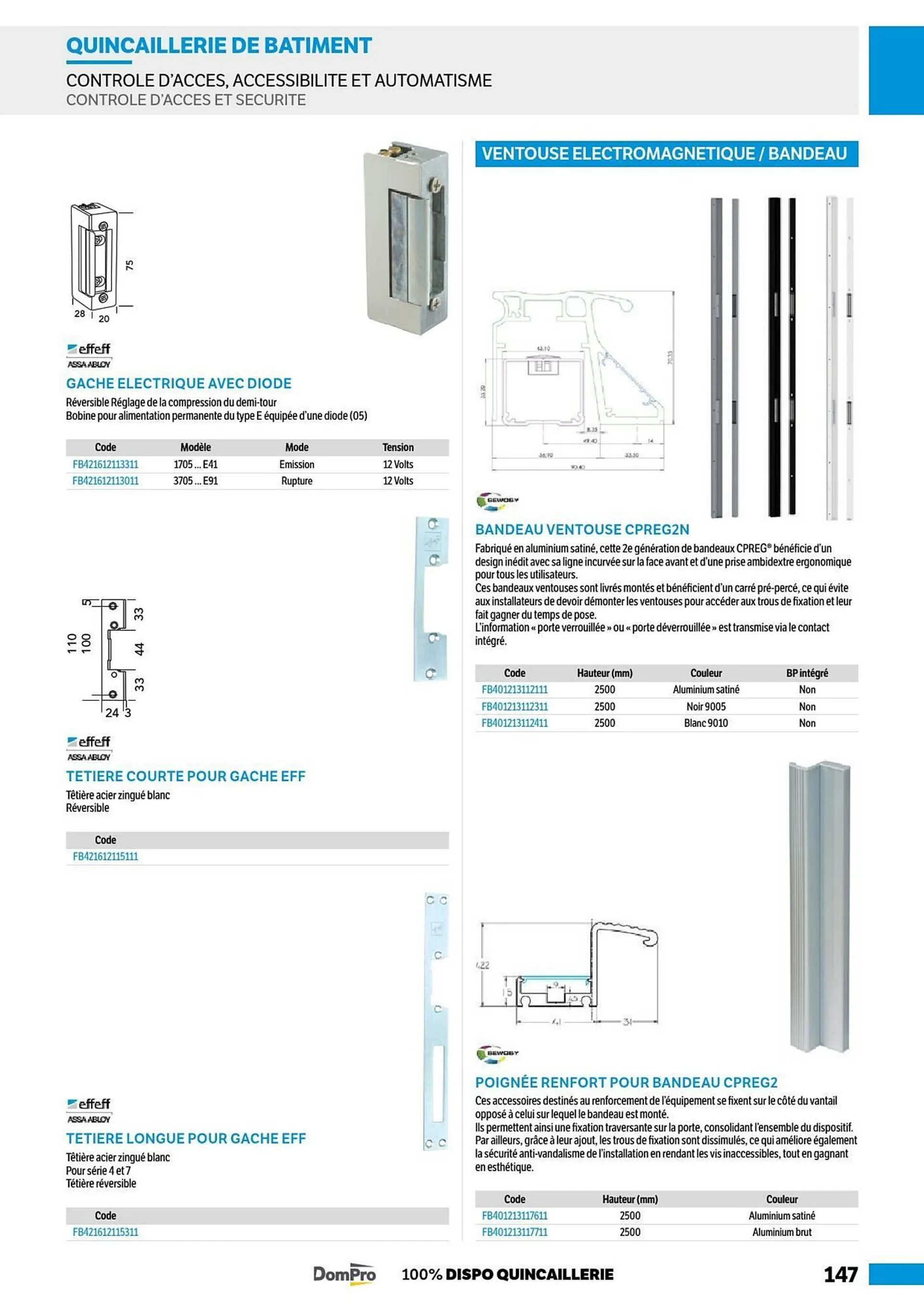 Catalogue DomPro du 8 juillet au 4 janvier 2025 - Catalogue page 147