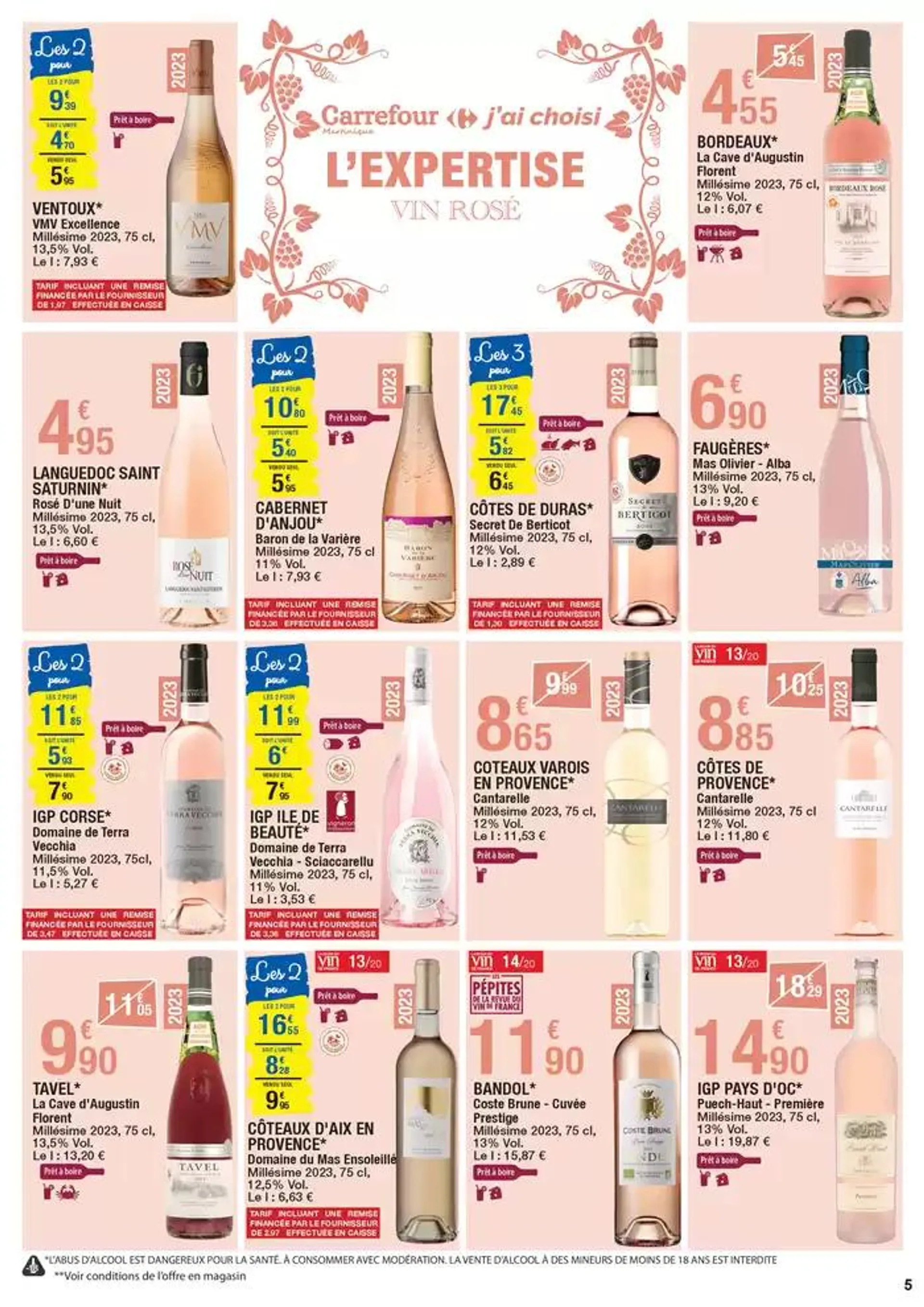 Carrefour FOIRE AUX VINS du 9 octobre au 20 octobre 2024 - Catalogue page 5