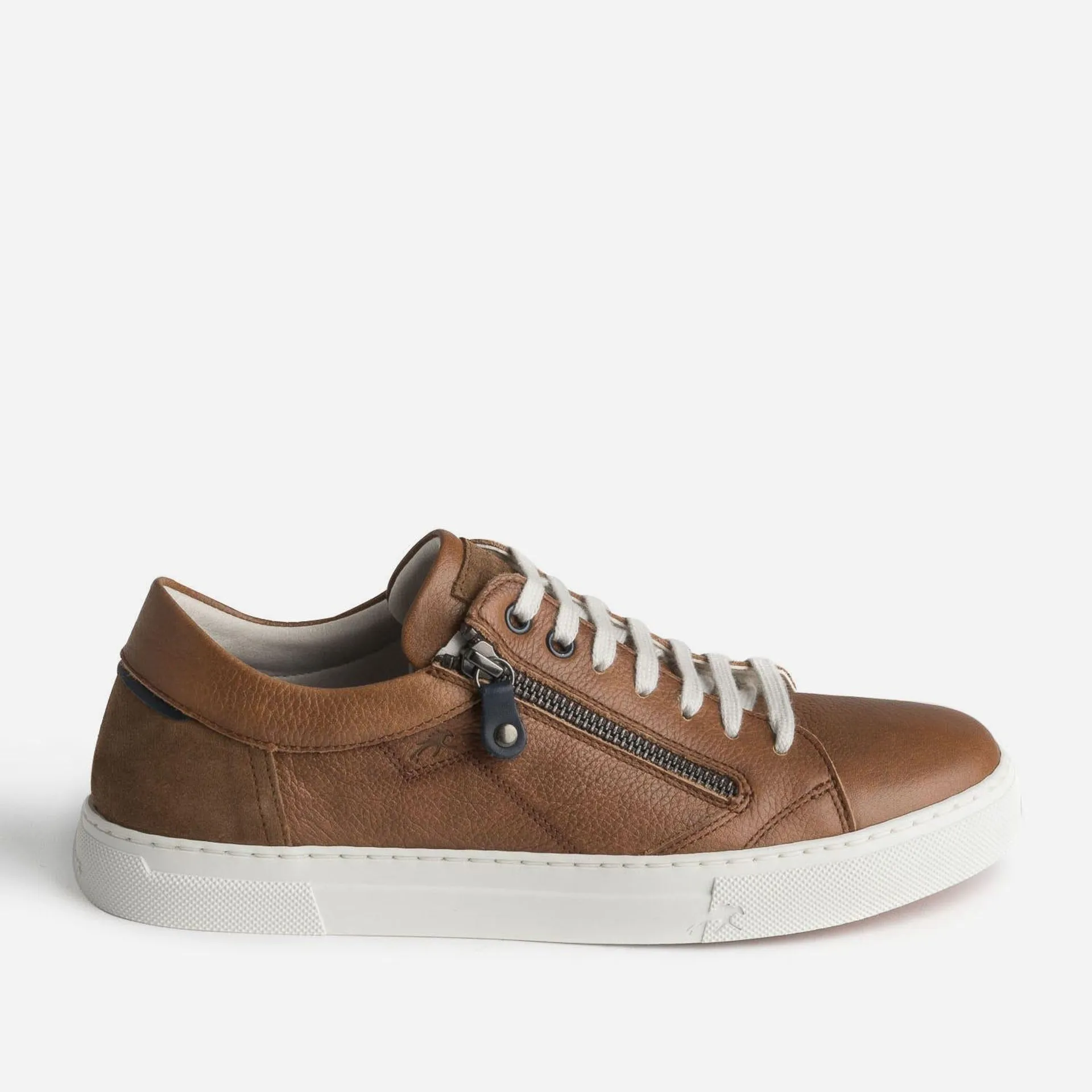 Tennis FLUCHOS cognac en cuir