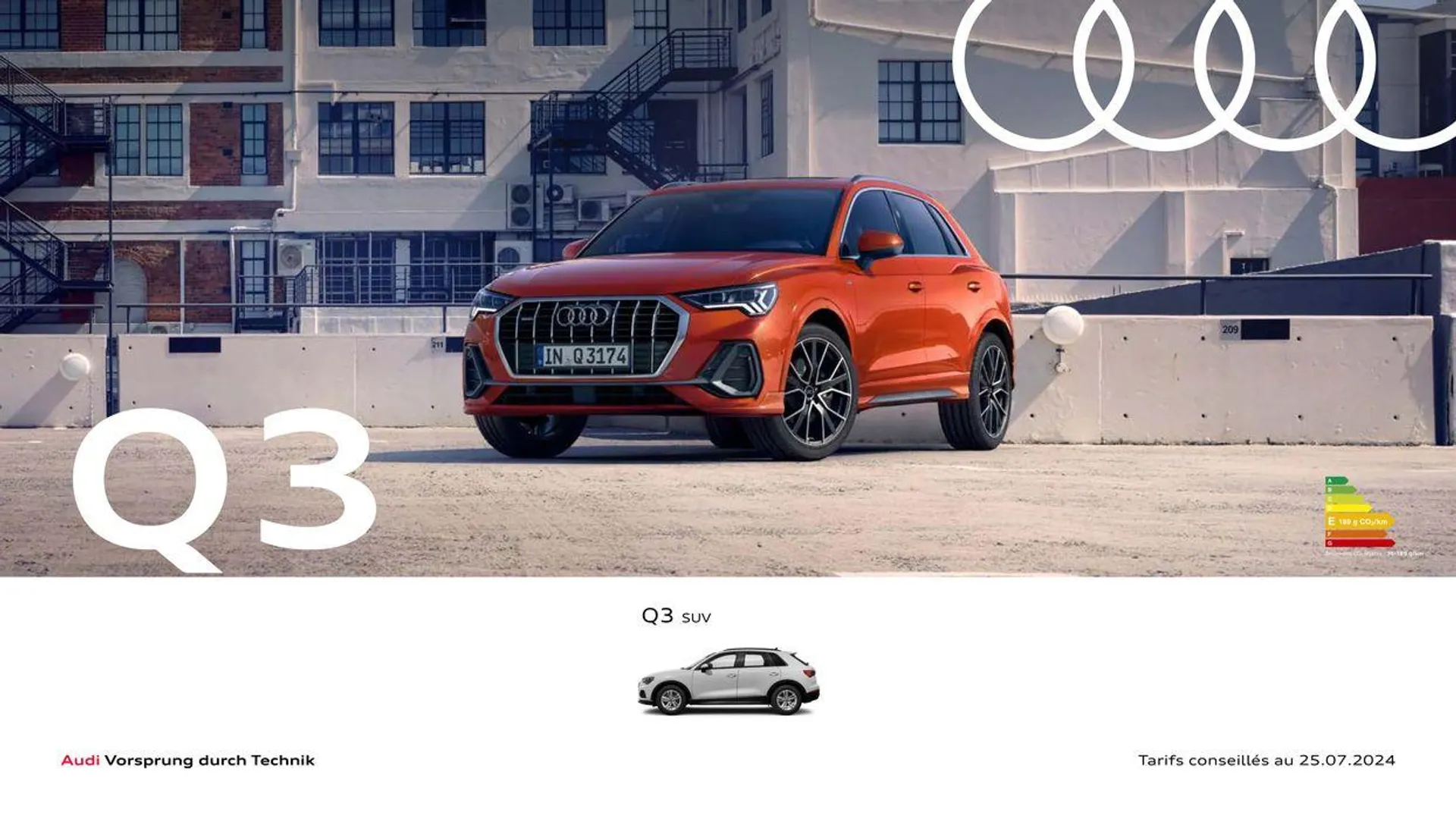 Audi Q3 du 20 août au 31 décembre 2024 - Catalogue page 1