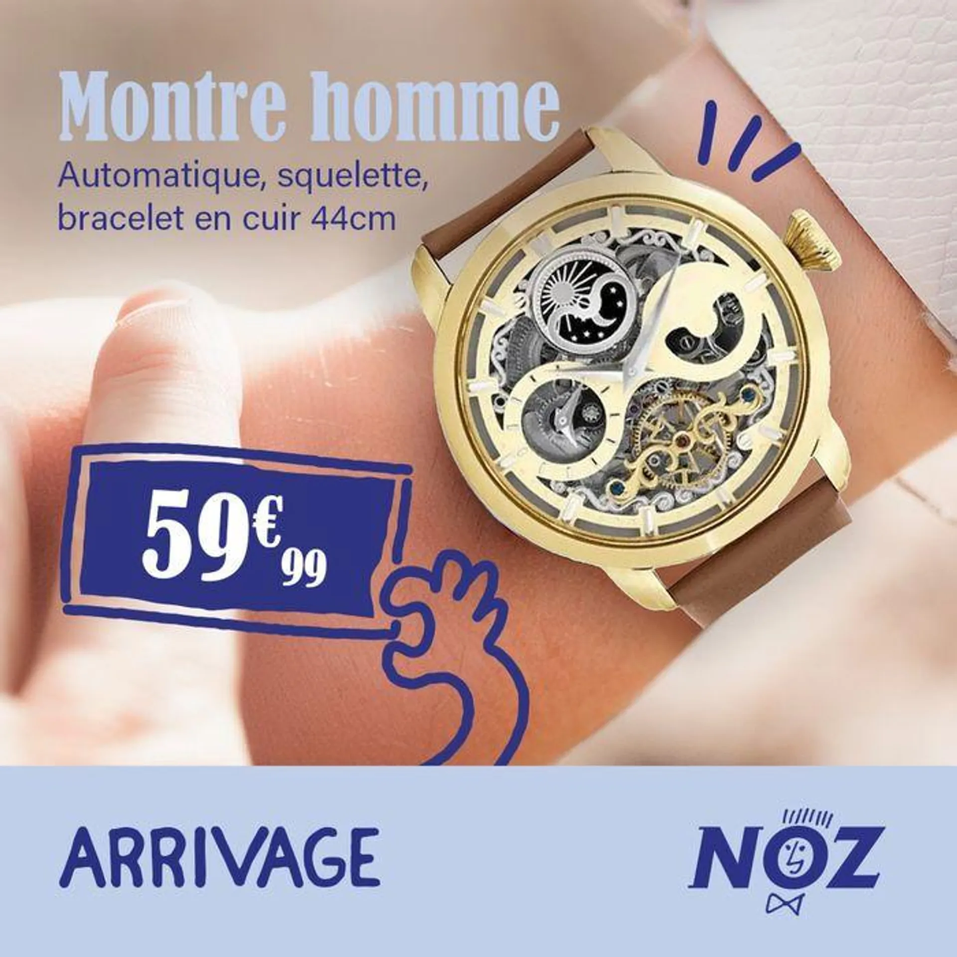 Montres pour homme Montres automatiques, squelette, à quartz, avec chronomètre ou encore affichage de la date, il y en a pour tous les goûts ! - 1