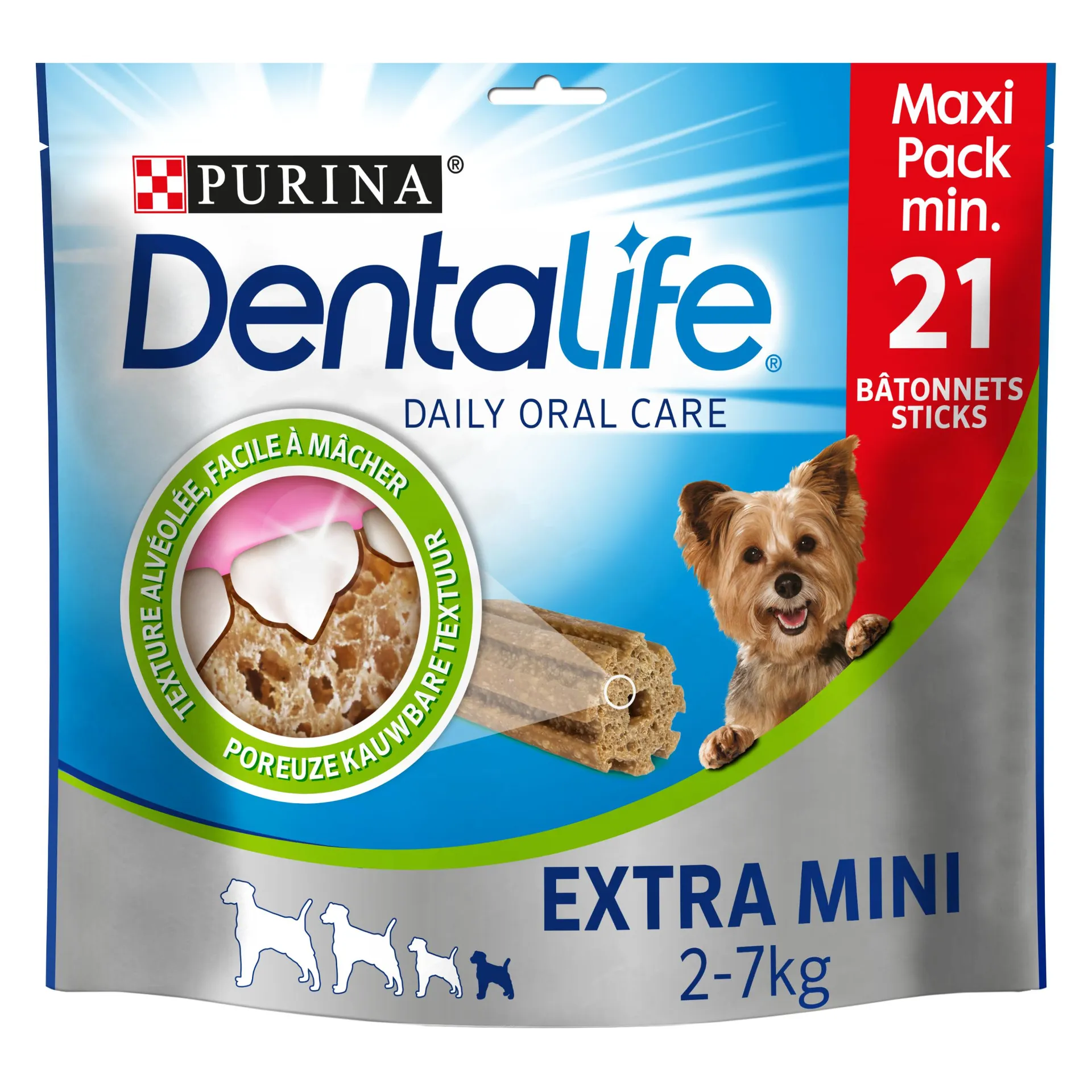 Dentalife chien mini maxi packs de 21 bâtonnets 207g