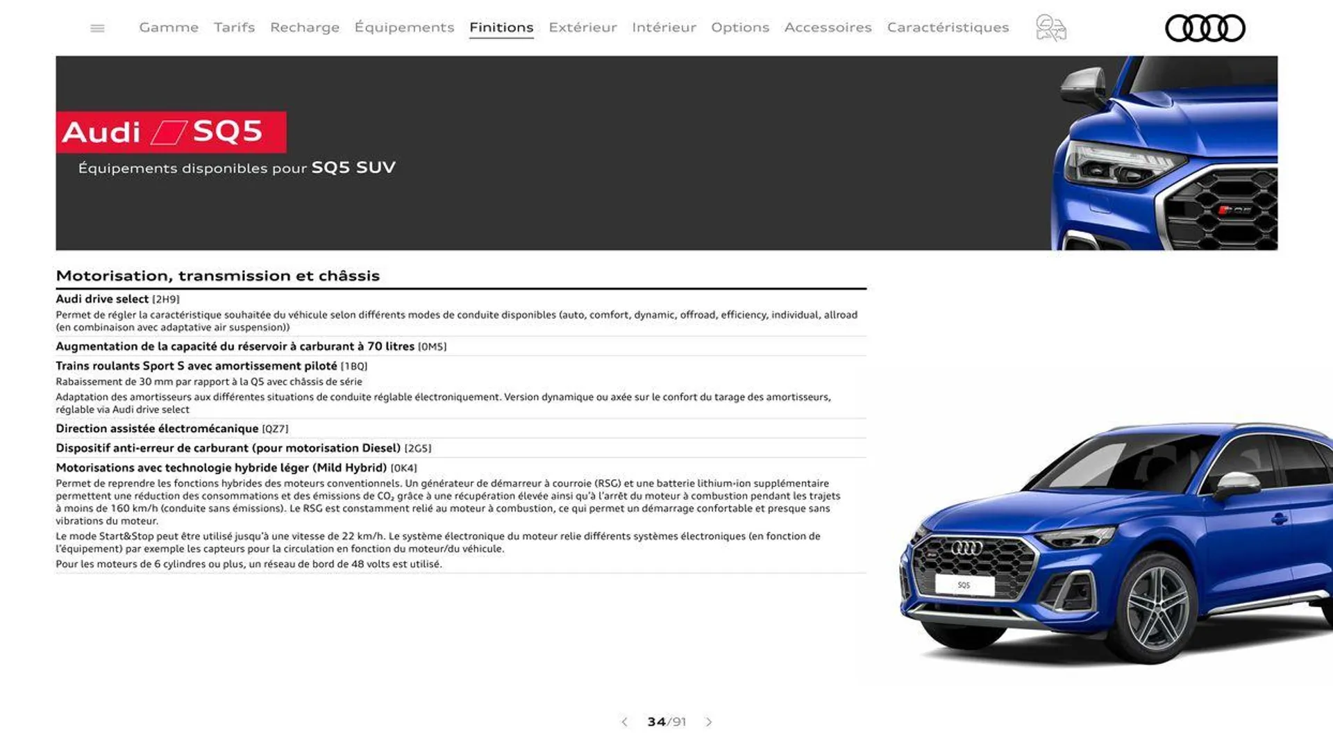 Audi Q5 & SQ5 du 20 août au 31 décembre 2024 - Catalogue page 34