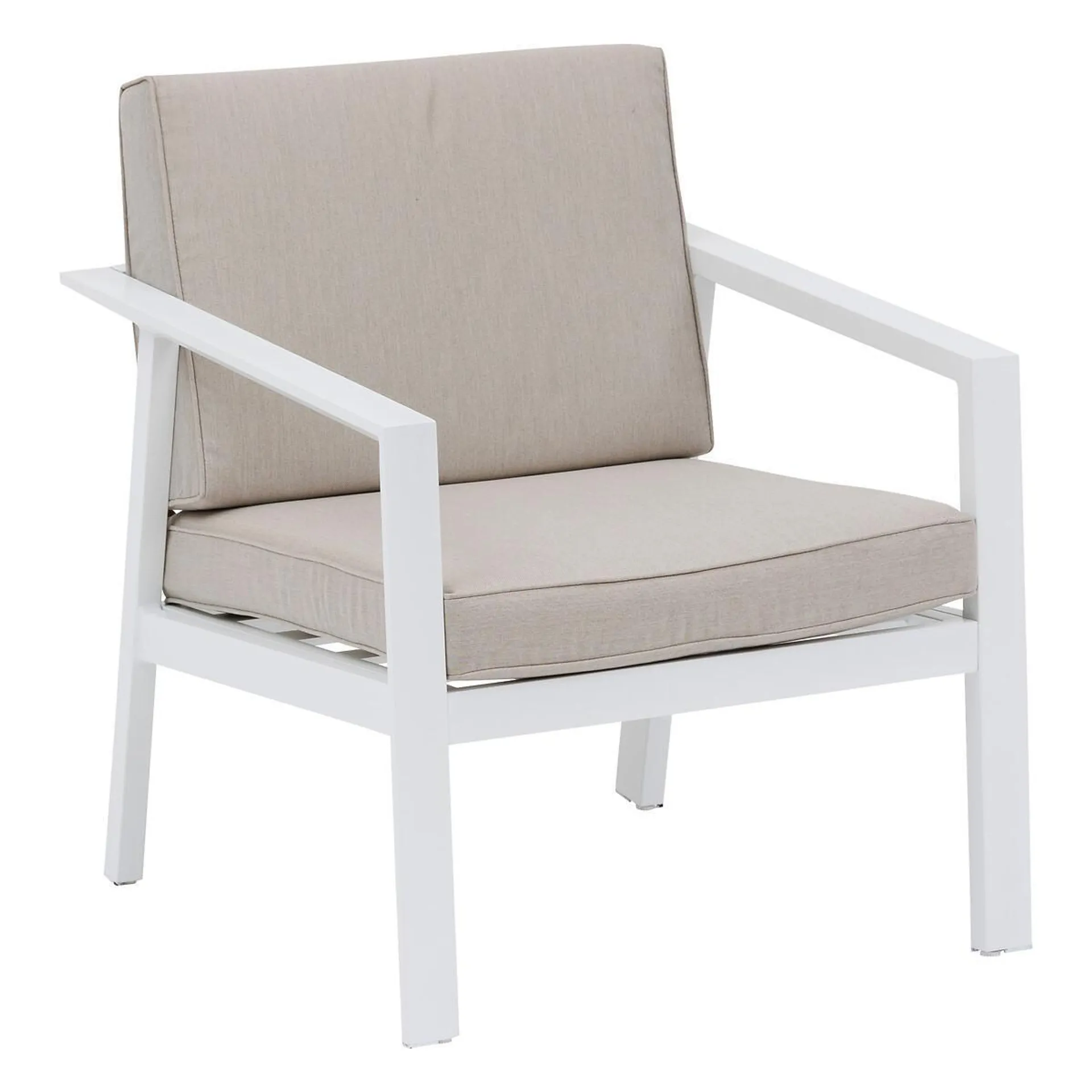 Fauteuil salon pavane blanc