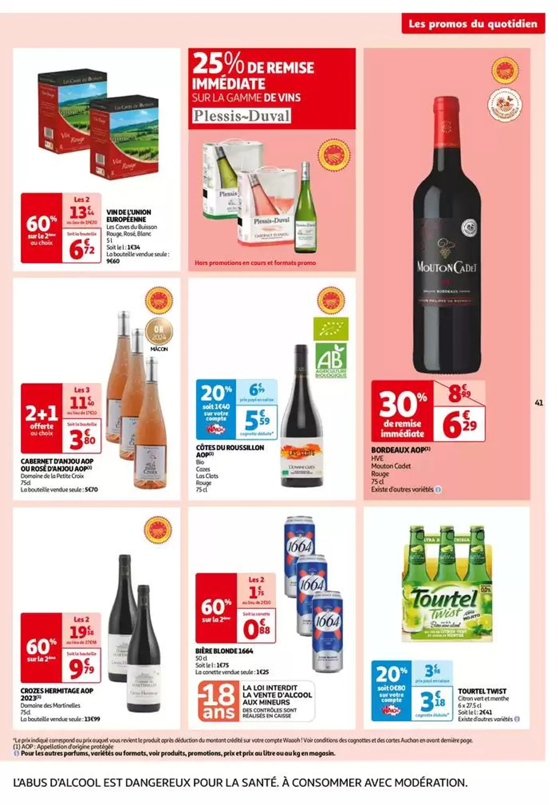 Top depart : 25 jours Auchan  du 29 octobre au 4 novembre 2024 - Catalogue page 41