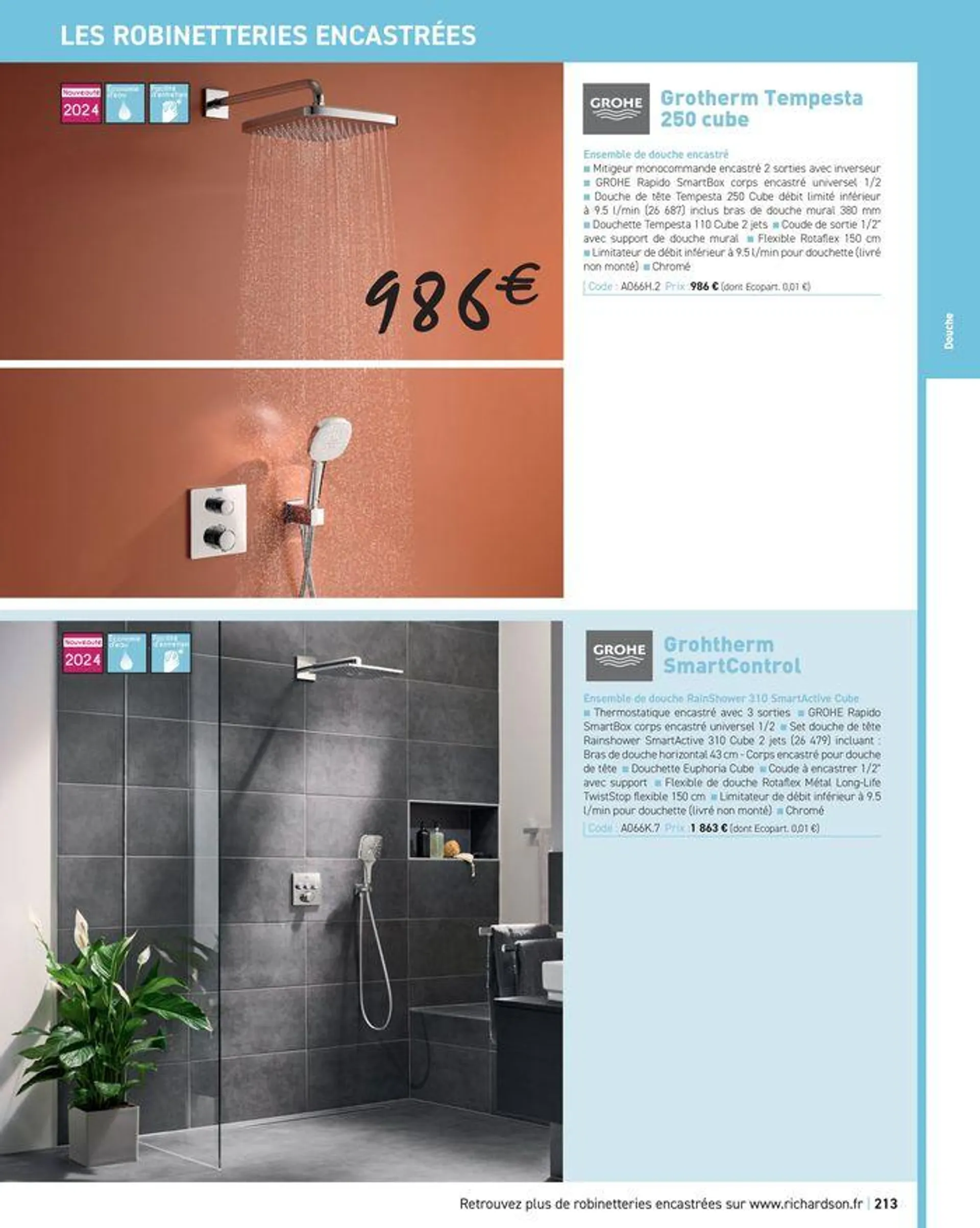 Salle de bains et carrelage 2024 du 23 mai au 31 décembre 2024 - Catalogue page 215