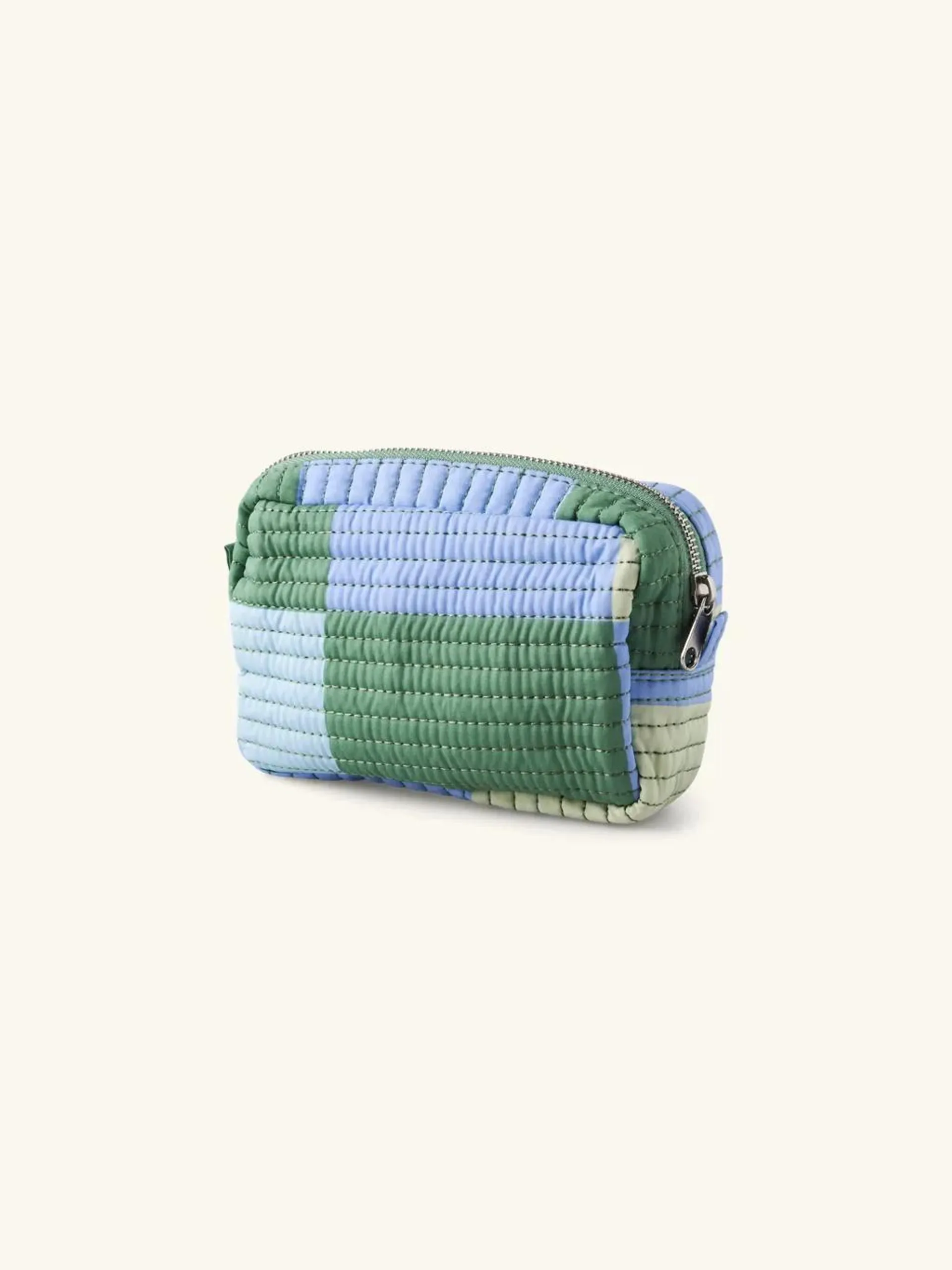 Quilted cosmetic bag