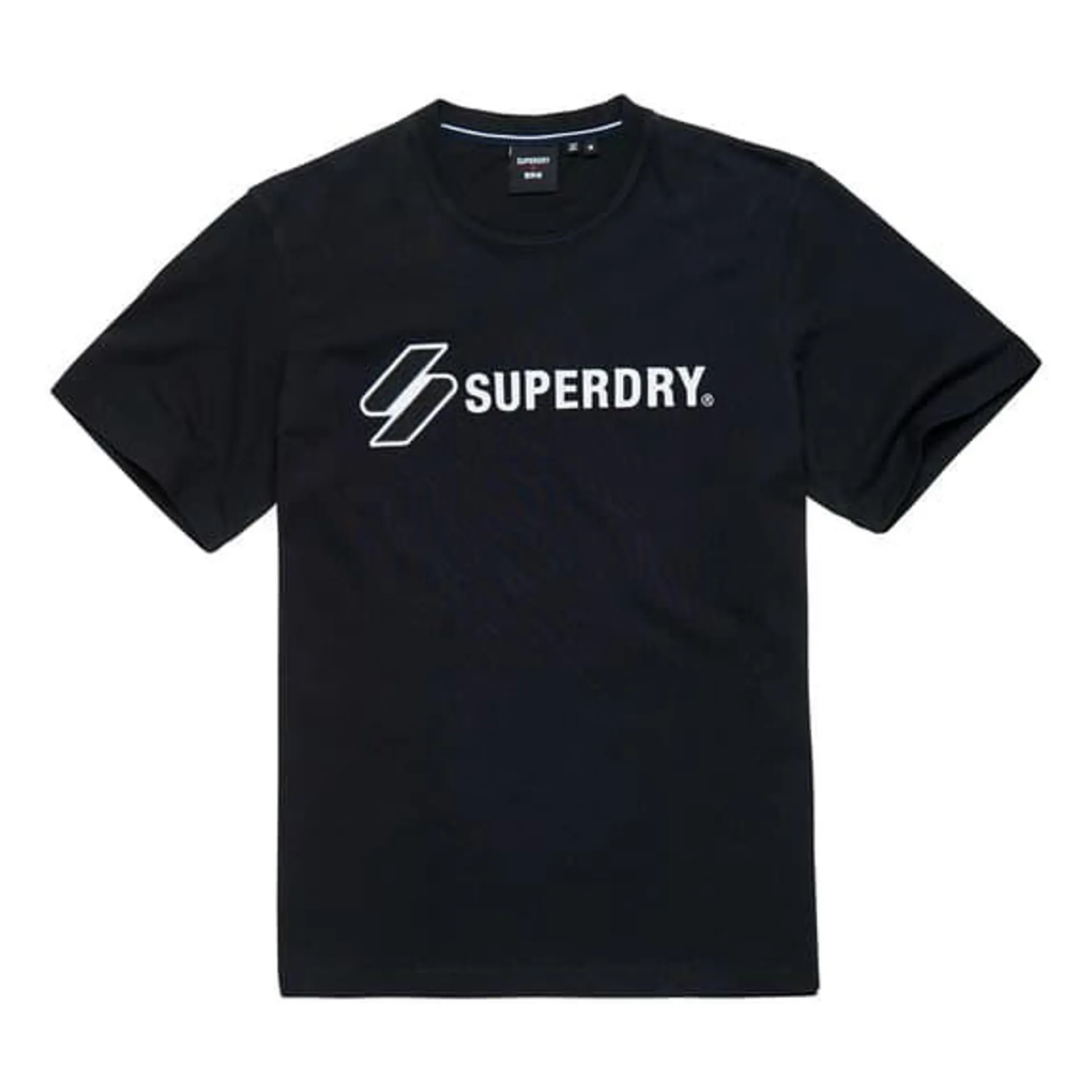 T-shirt Superdry Code Stacked manche courte noir blanc