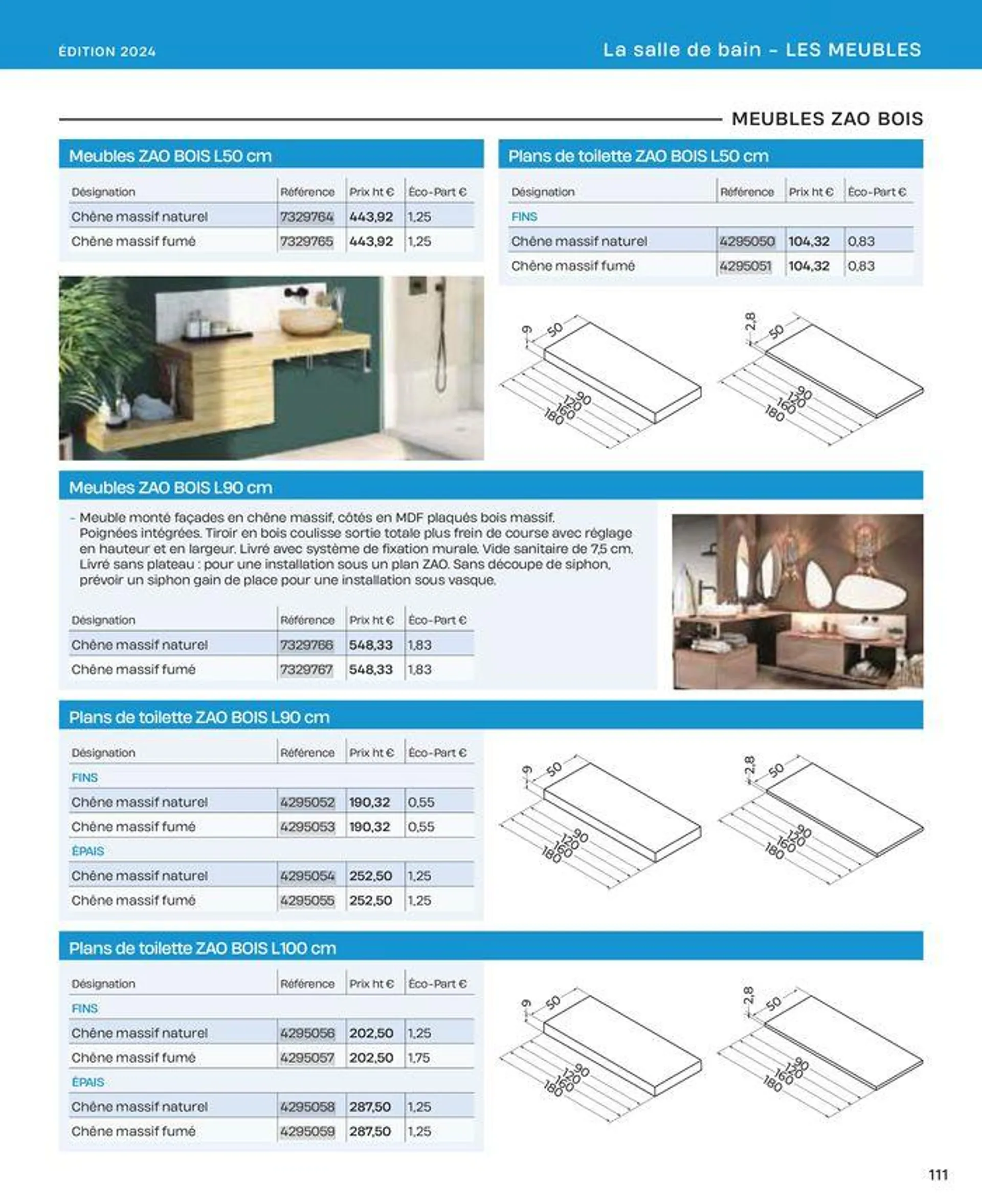 La salle de bain en toute sérénité du 2 juillet au 31 décembre 2024 - Catalogue page 111